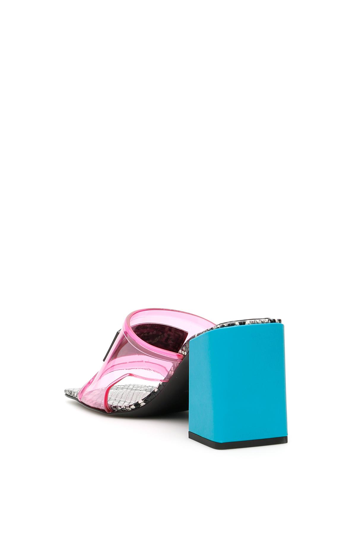 versace 90s vintage logo high heel sandals