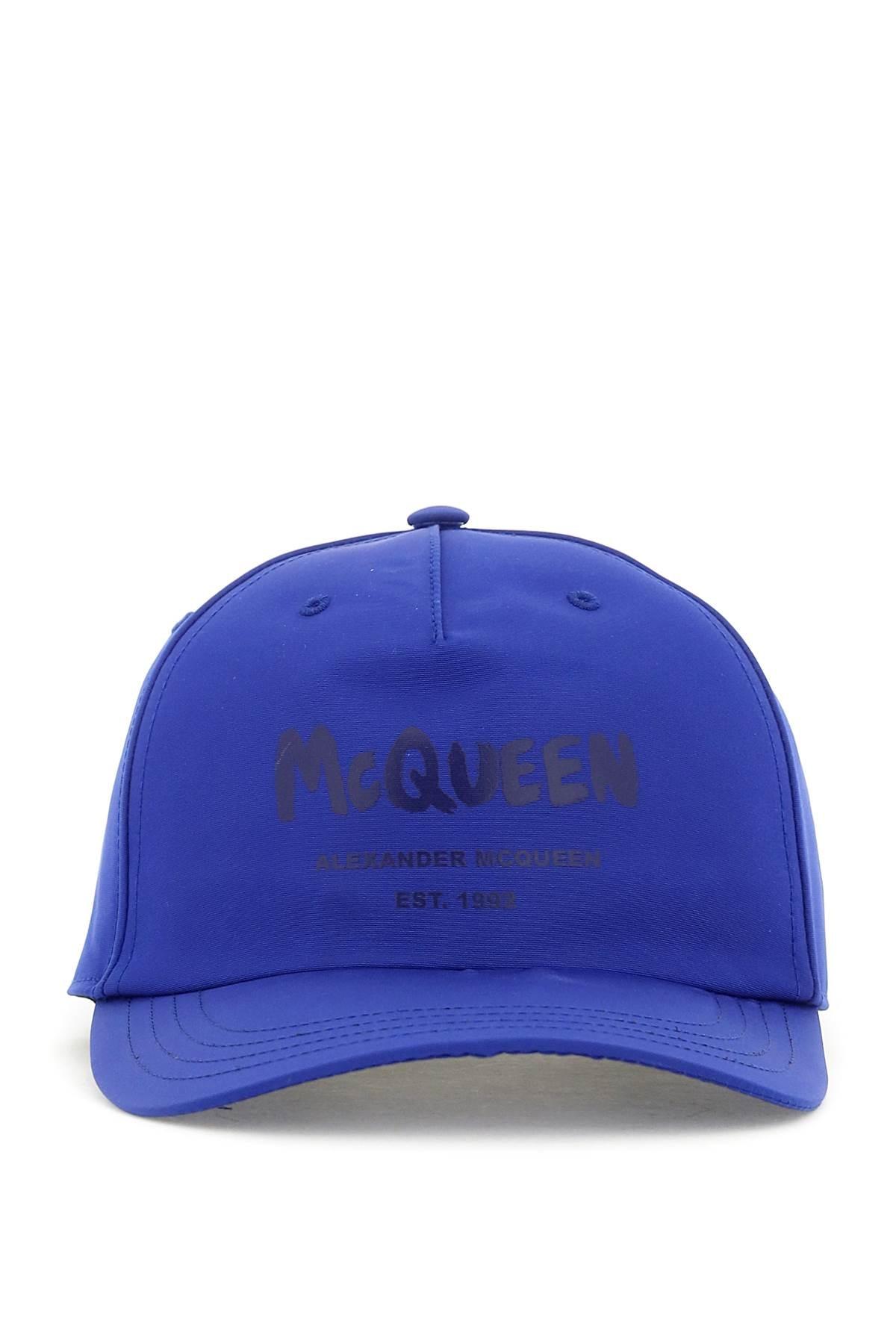 Alexander McQueen 'mcqueen Graffiti' Baseball Hat in Blue for Men | Lyst