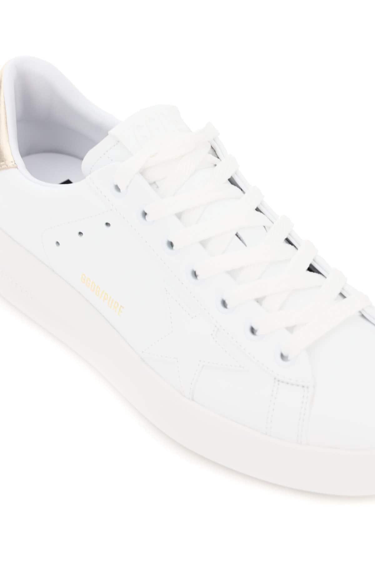 Golden Goose Goose Purestar Sneakers in White,Gold (White) - Lyst