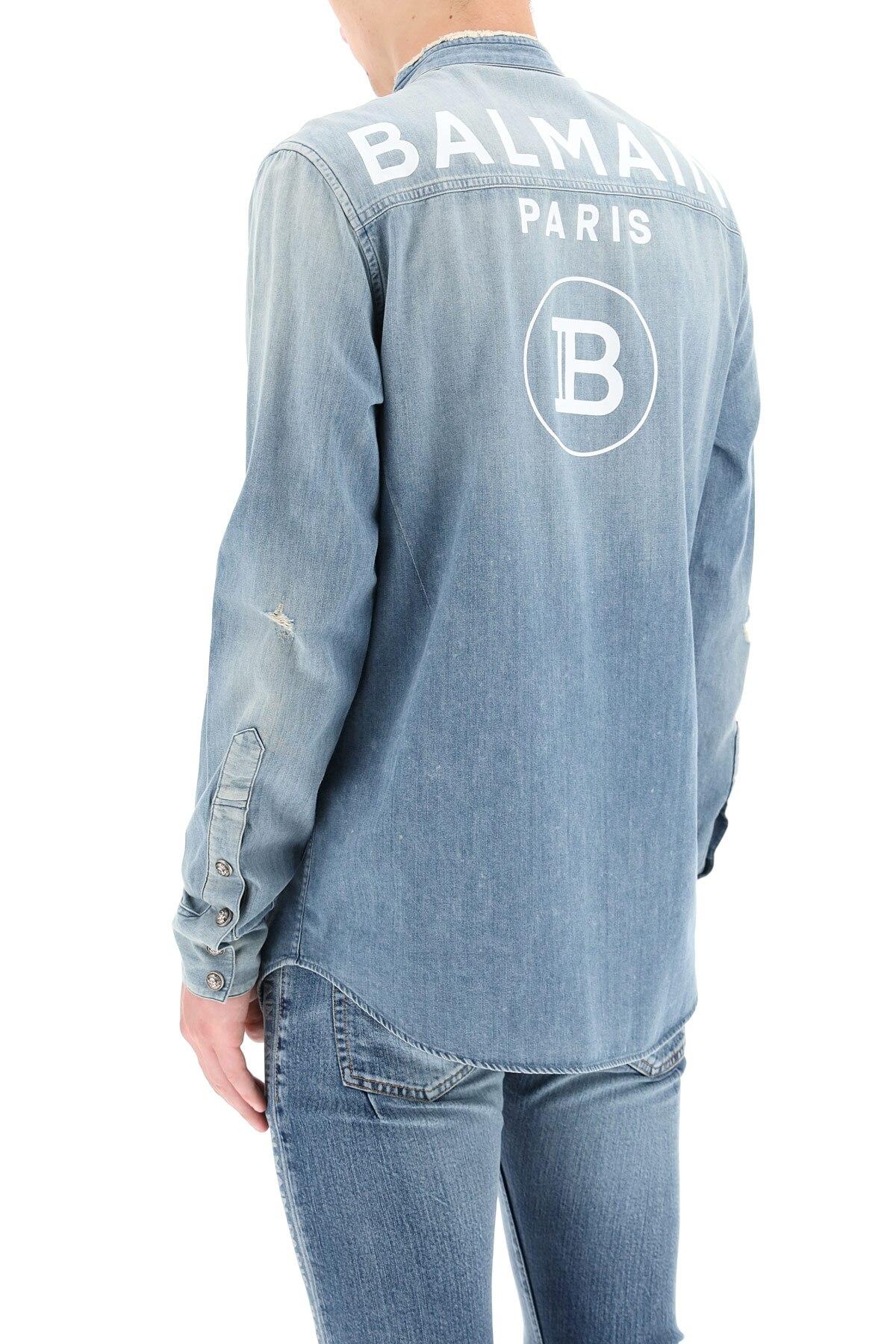 balmain jean shirt