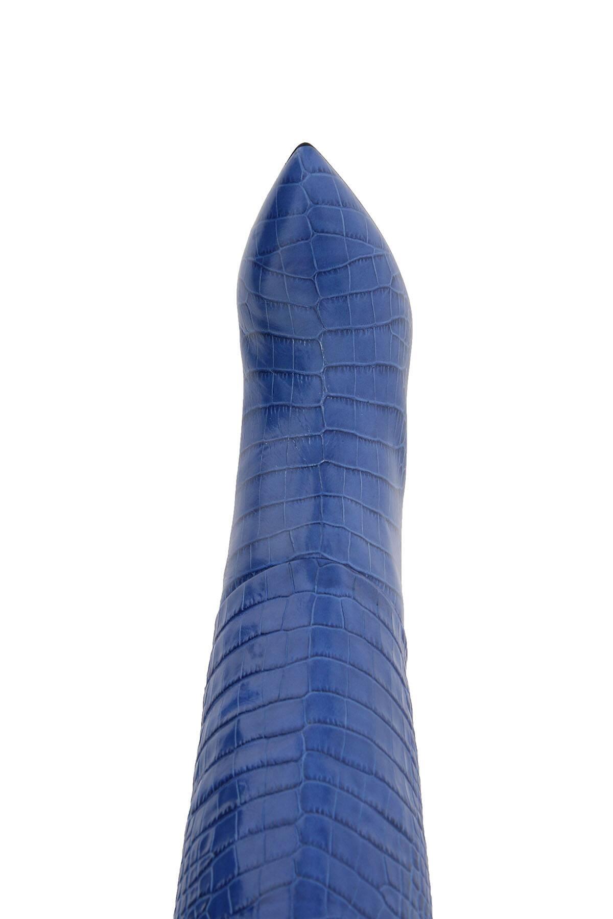 paris texas blue croc boots