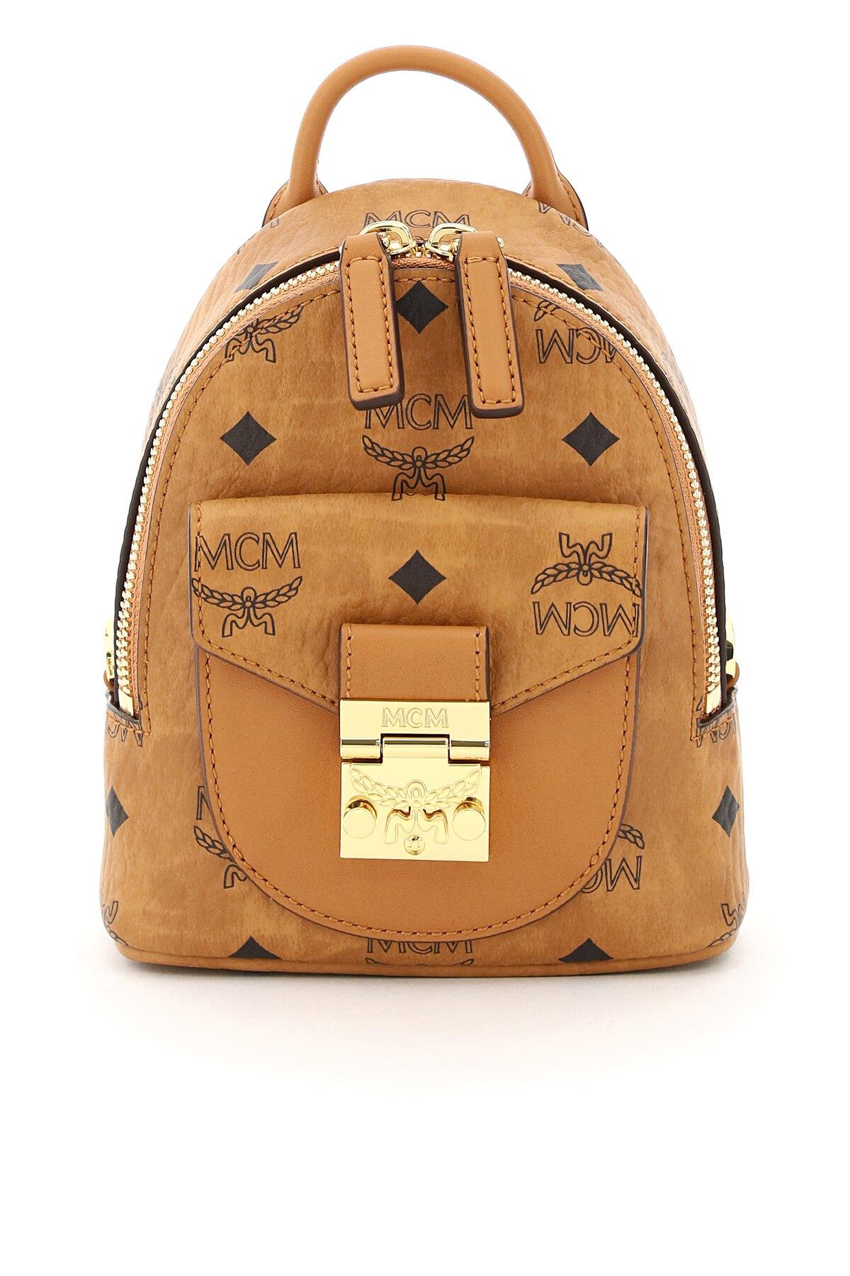 MCM Mini Bag Visetos Patricia Backpack in Brown