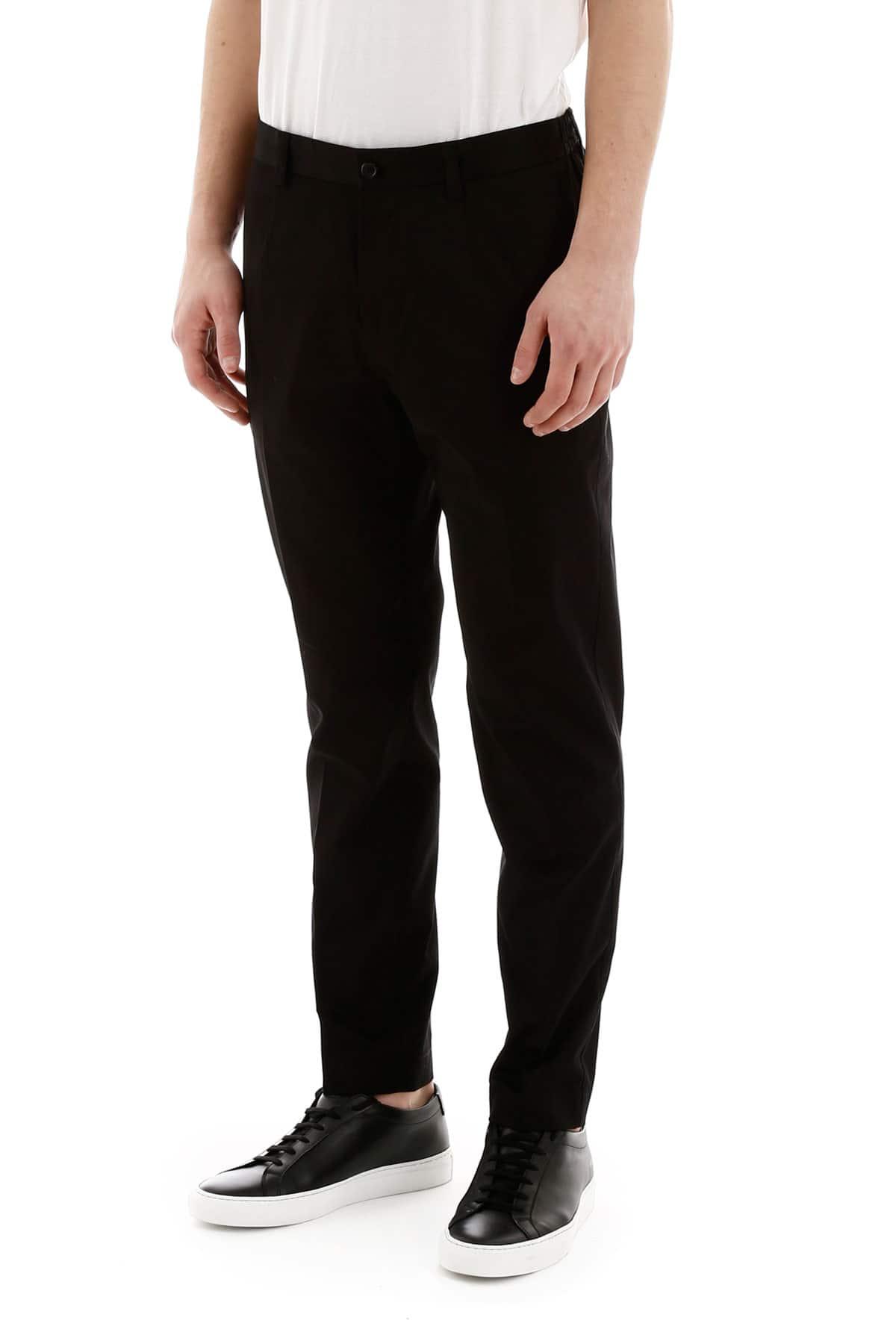 black casual trousers