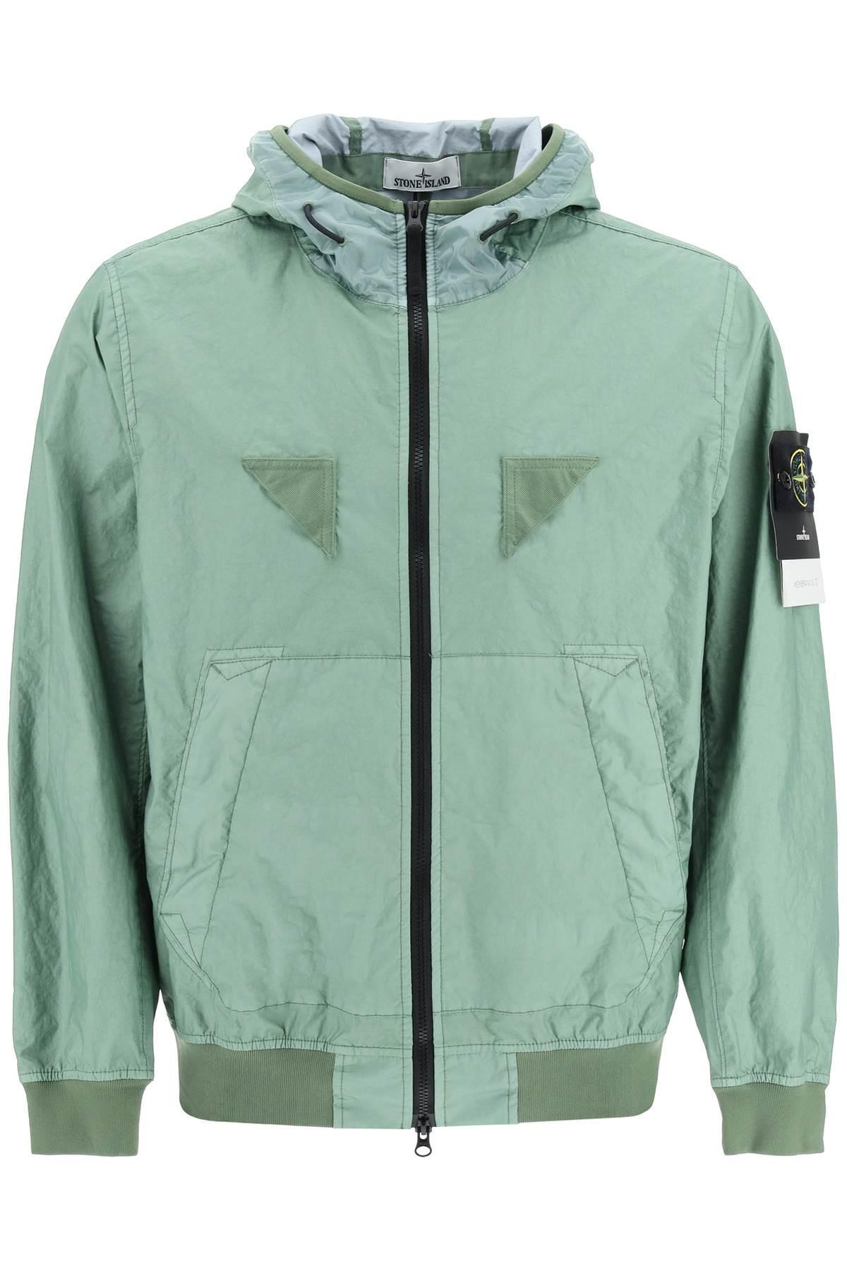 Stone Island Membrana 3l Tc Hooded Jacket in Green for Men | Lyst