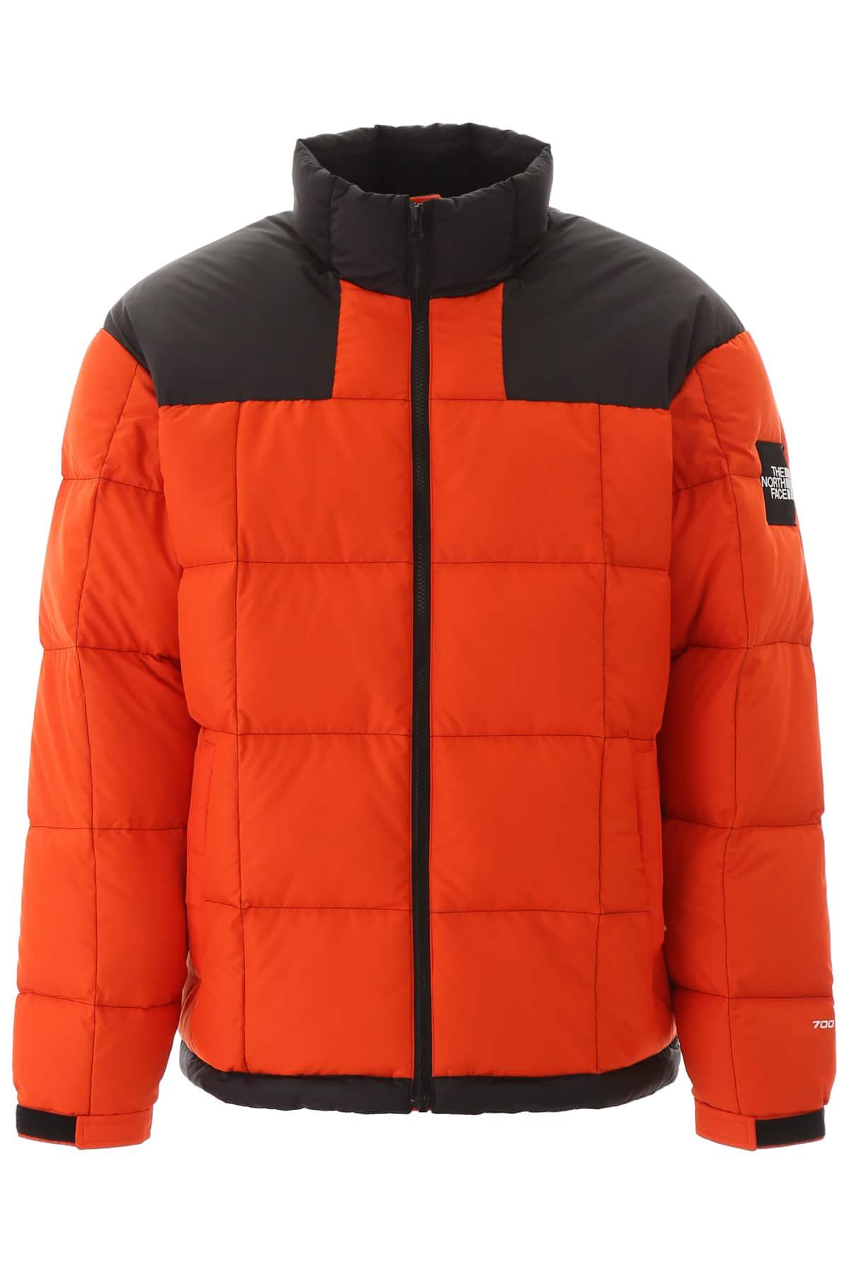north face orange puffer