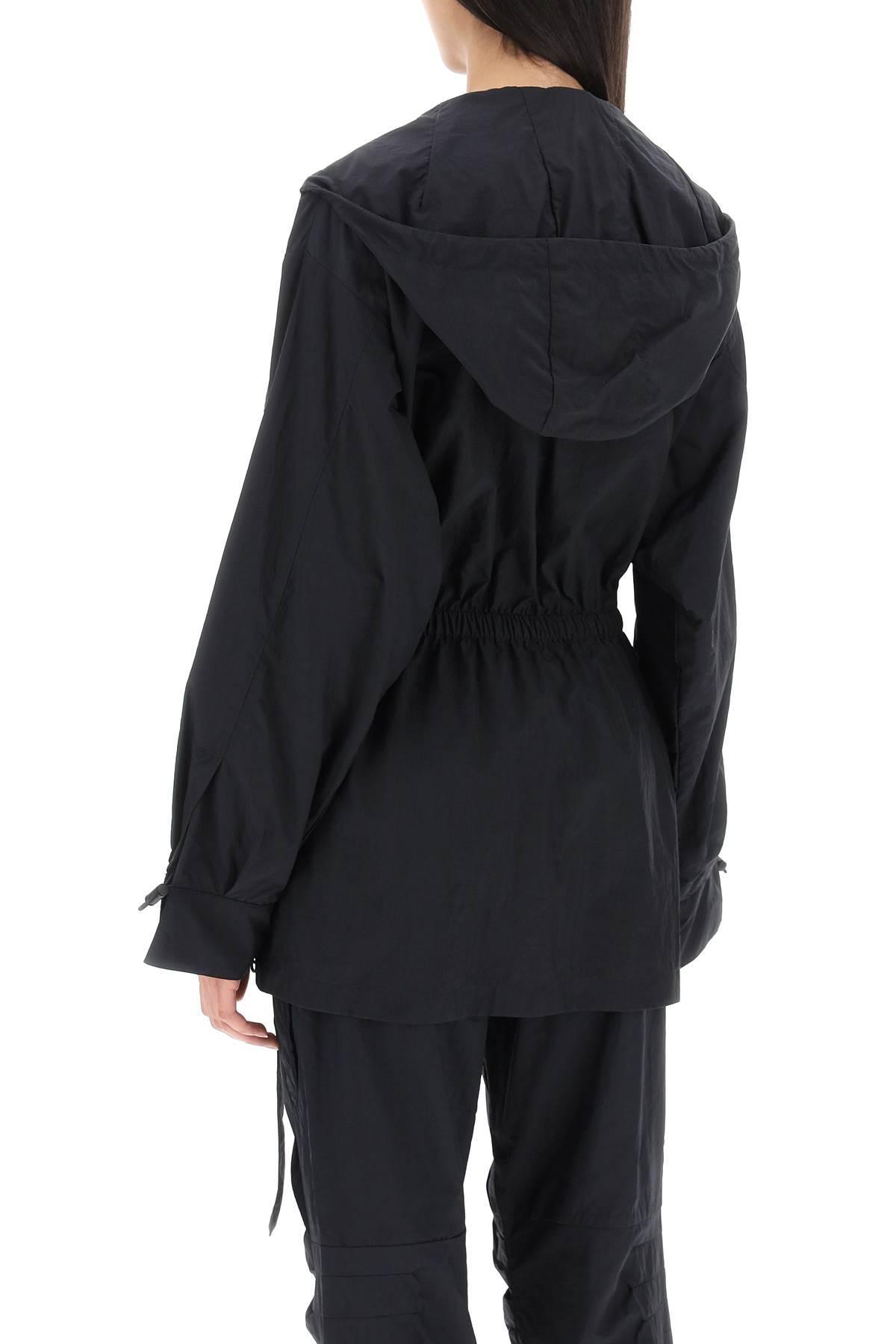 Fendi Nylon Anorak Jacket in Black | Lyst