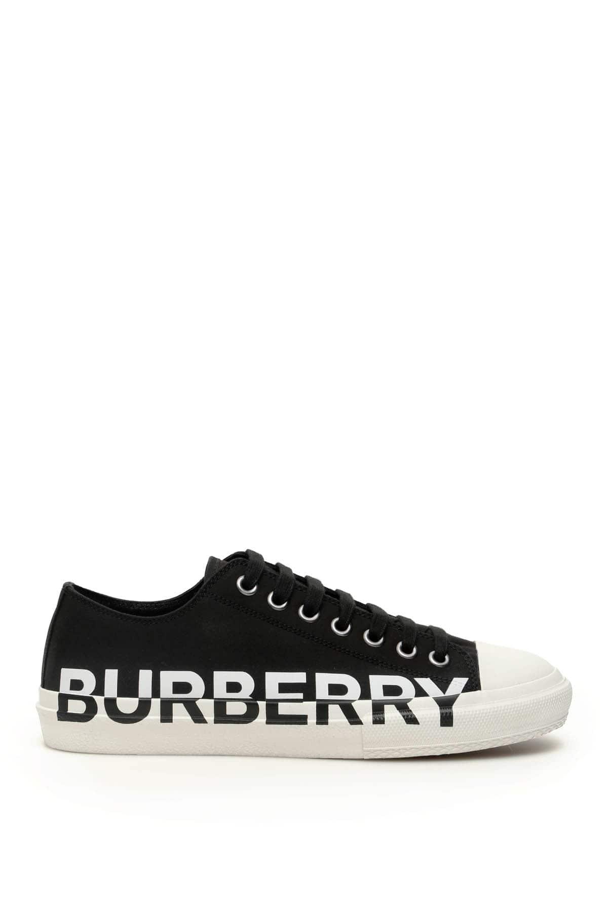 Burberry Rubber Larkhall Sneakers in Black,White (Black) for Men - Lyst