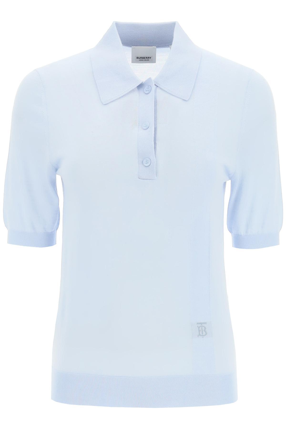 burberry light blue polo