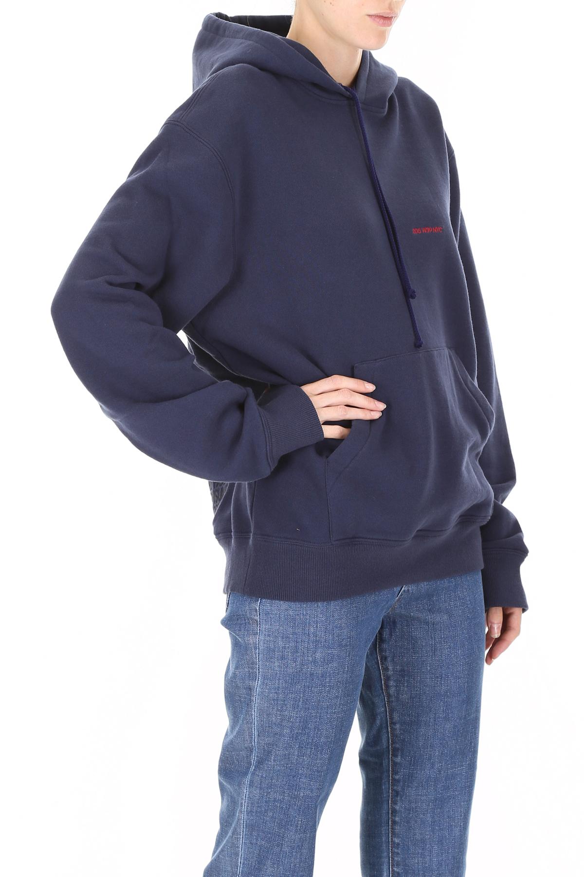 Lyst CALVIN KLEIN 205W39NYC Hoodie With Embroidery in Blue