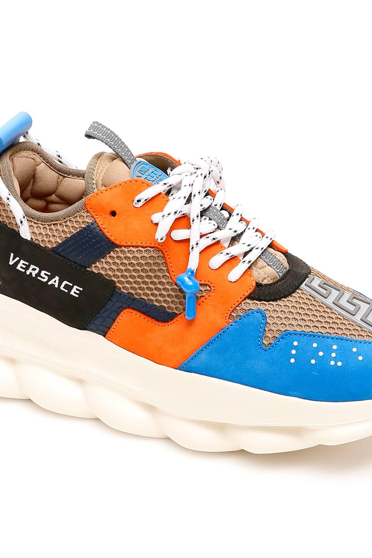 orange versace sneakers