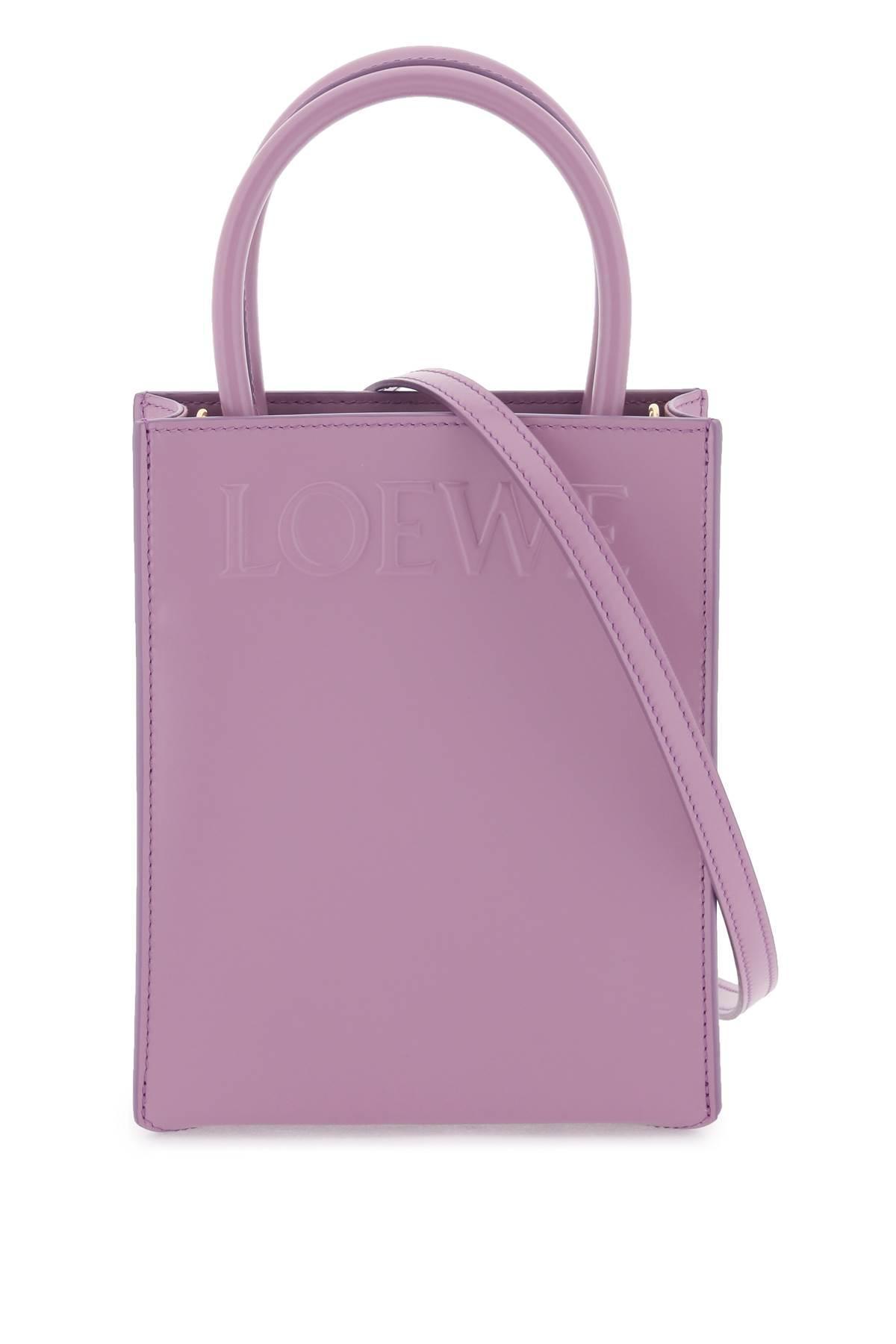 Loewe Leather A5 Tote Bag in Purple | Lyst