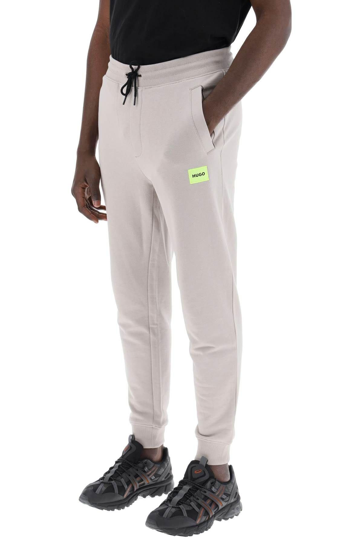 HUGO Cotton Doak Jogger Pants in Grey for Men Lyst Canada