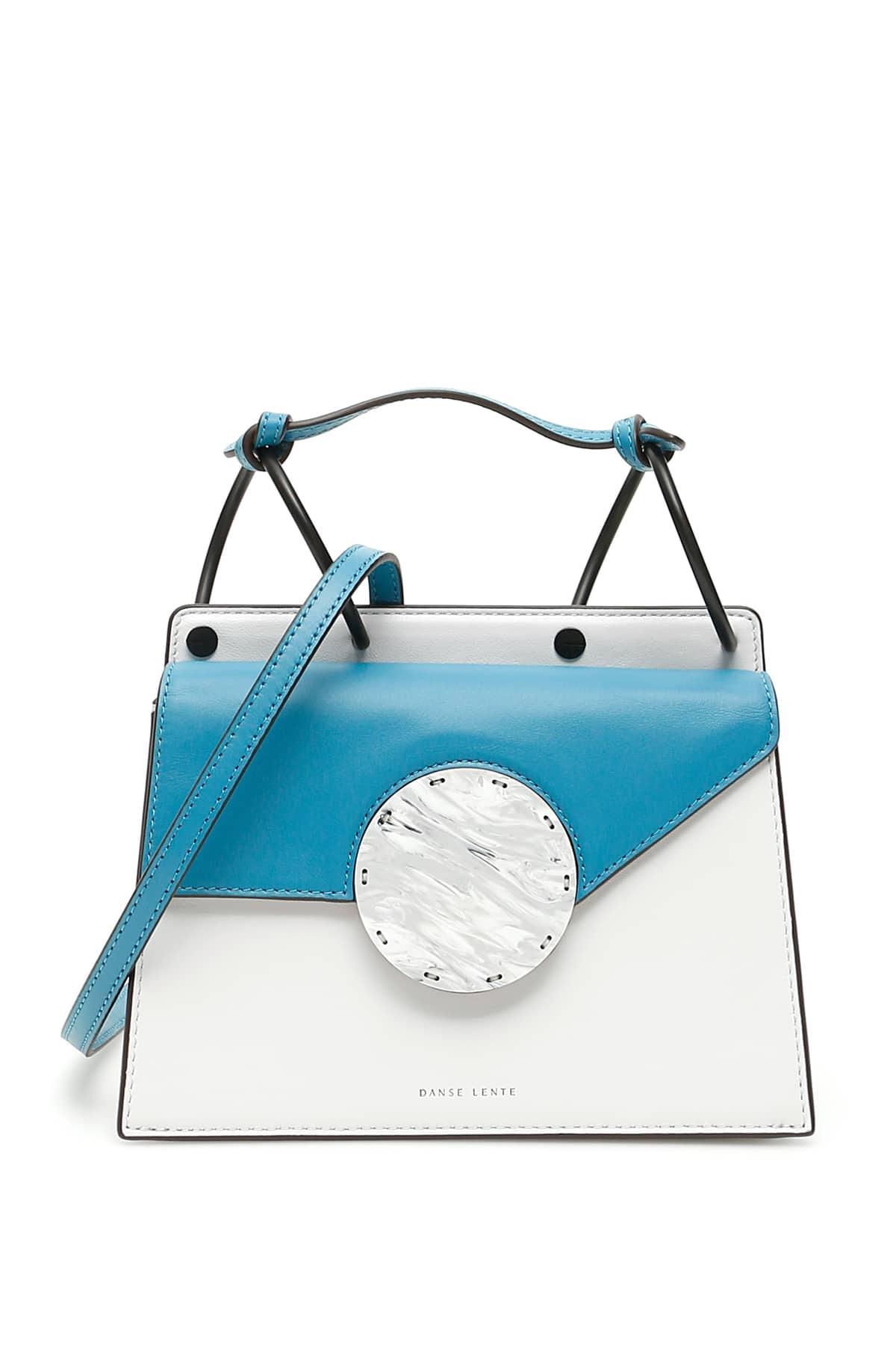 Danse Lente Leather Phoebe Bis Bag in White,Blue,Light Blue (Blue ...