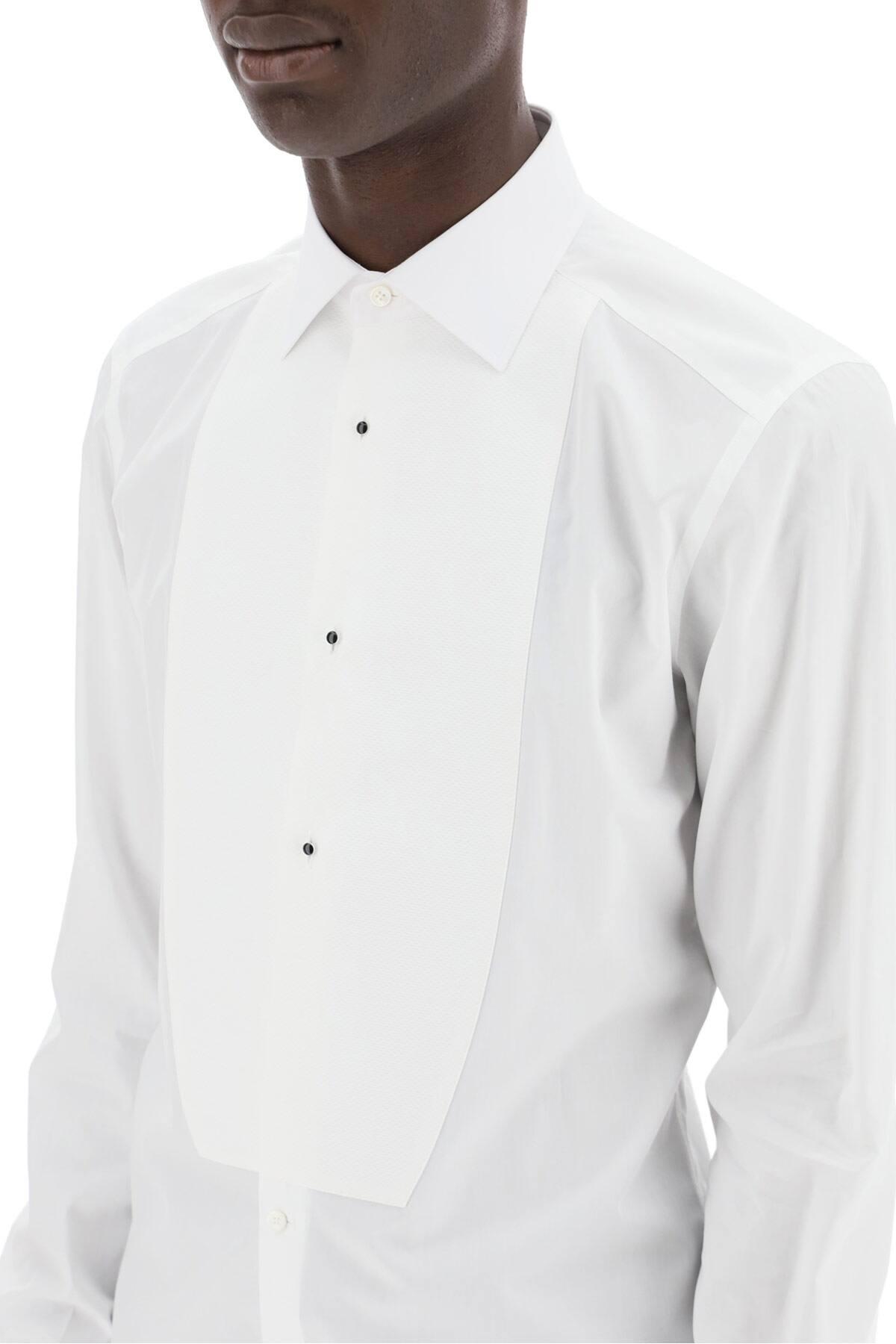 Dolce & Gabbana Gold Tuxedo Shirt in White for Men Lyst