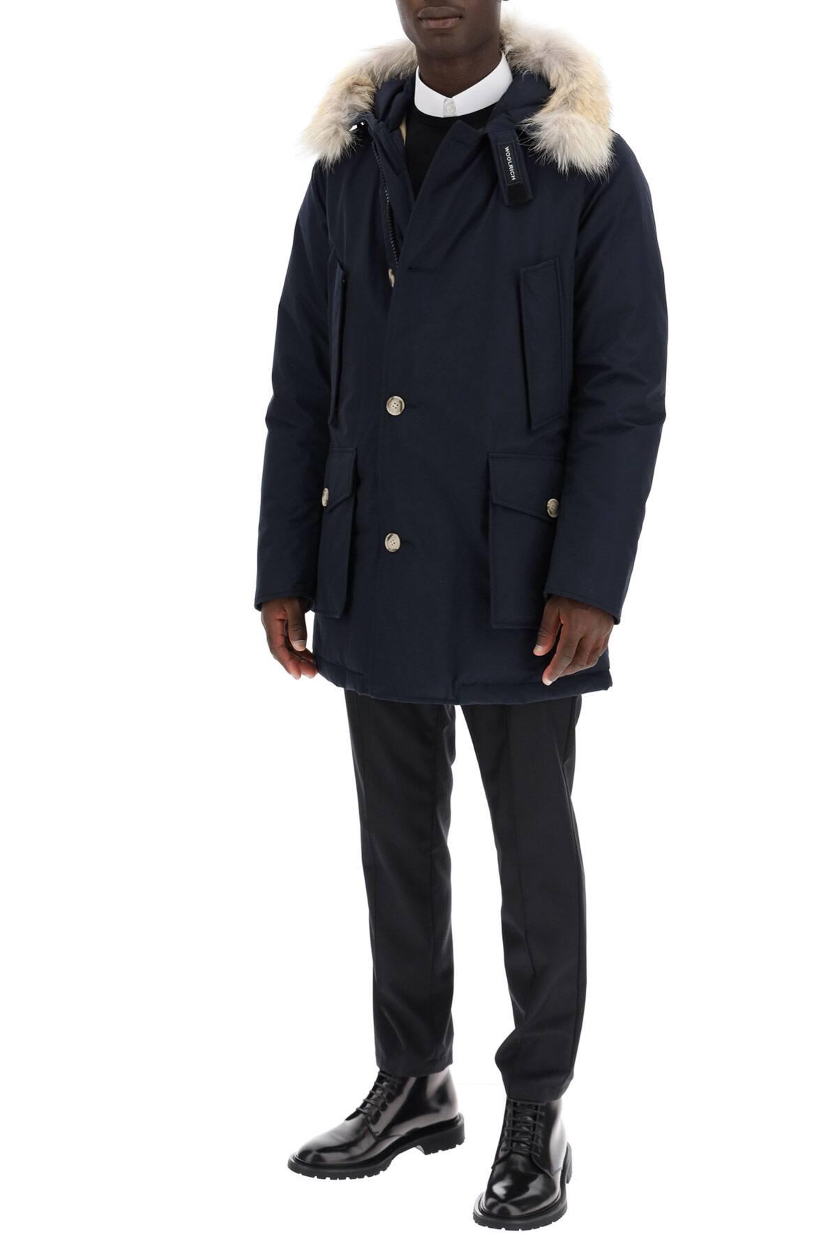 Woolrich Arctic Parka With Coyote Fur in Blue for Men - Lyst