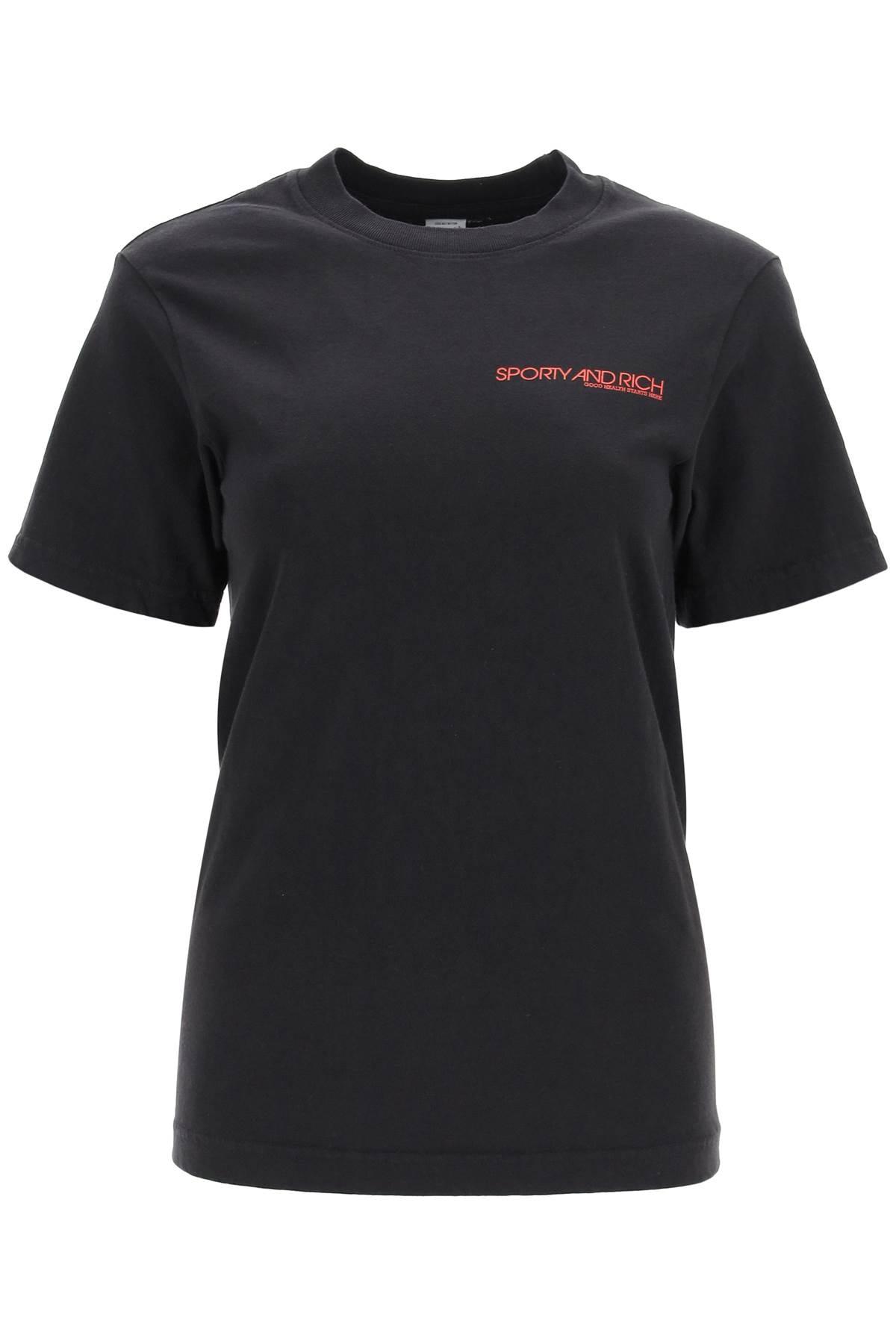 Sporty & Rich T-shirt disco in Schwarz Damen Bekleidung Oberteile T-Shirts 