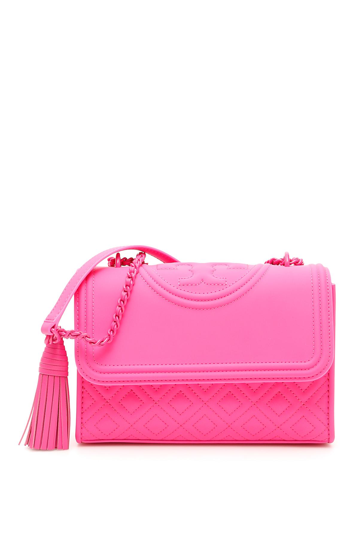 Tory Burch Matte Small Fleming Bag in Fuchsia,Pink (Pink) - Lyst