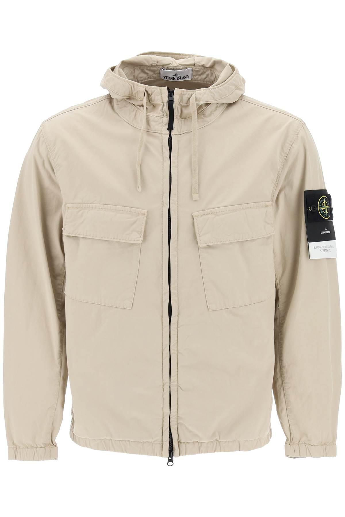 Stone Island Supima Cotton Twill Stretch-Tc Jacket in Stone Island Supima Cotton Twill Stretch-Tc Jacket in