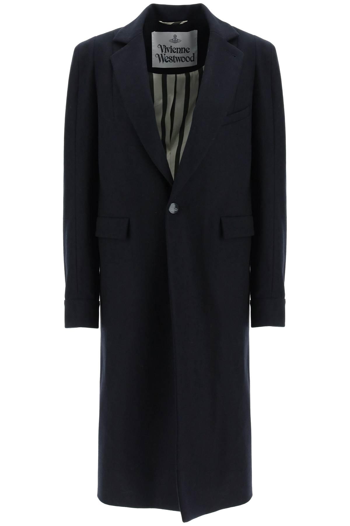 Vivienne Westwood Alien Teddy Long Coat in Black | Lyst UK