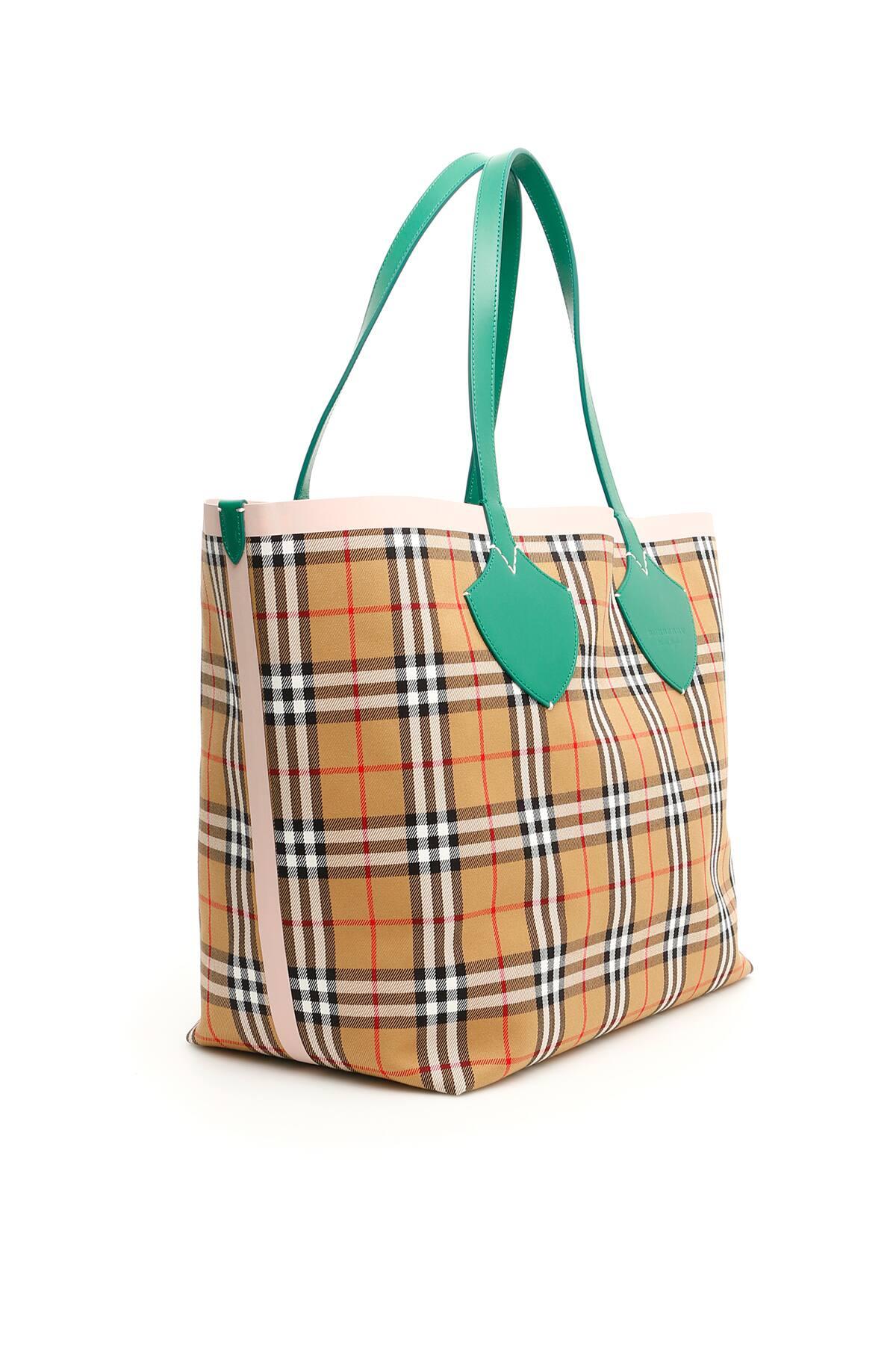 burberry tote bag green
