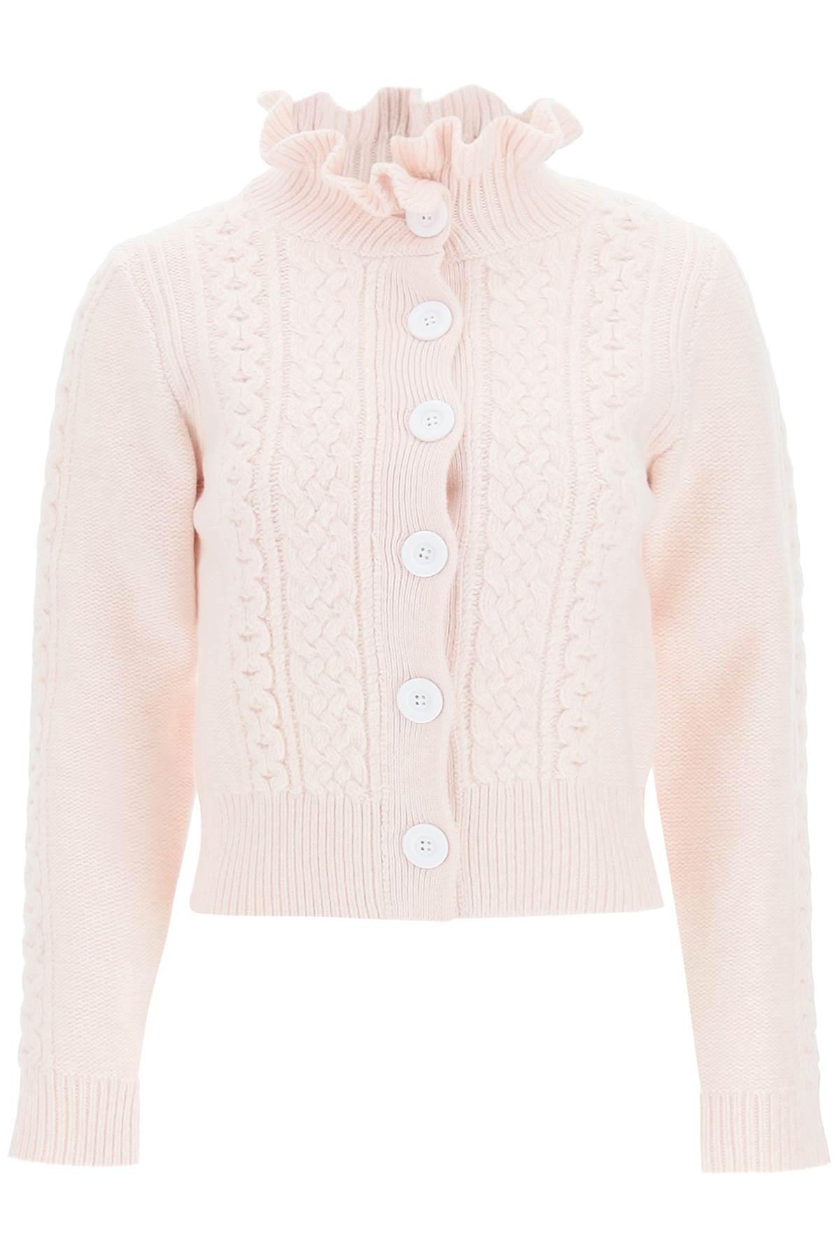 See By Chloé See By Chloe Cable Knit Cardigan in Pink | Lyst