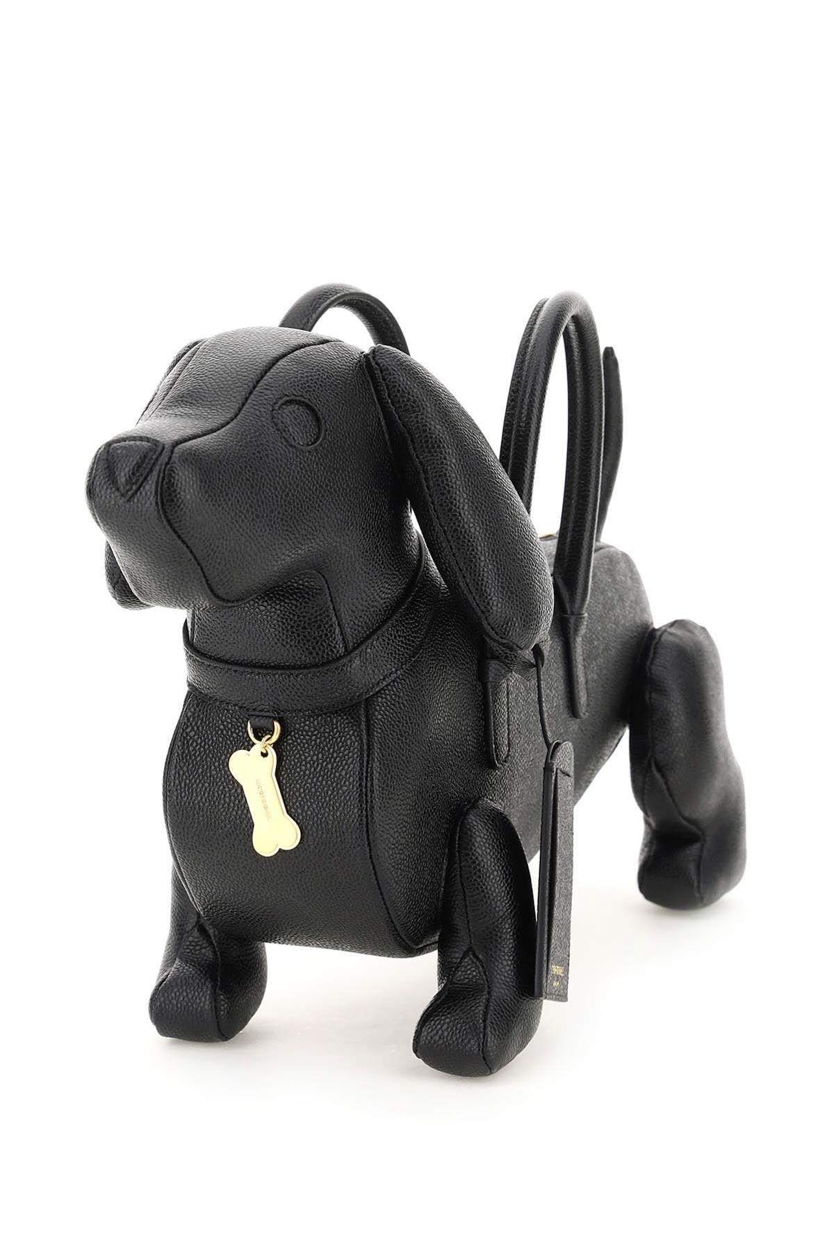 Thom Browne Hector Dog Shaped Shoulder Bag in Black