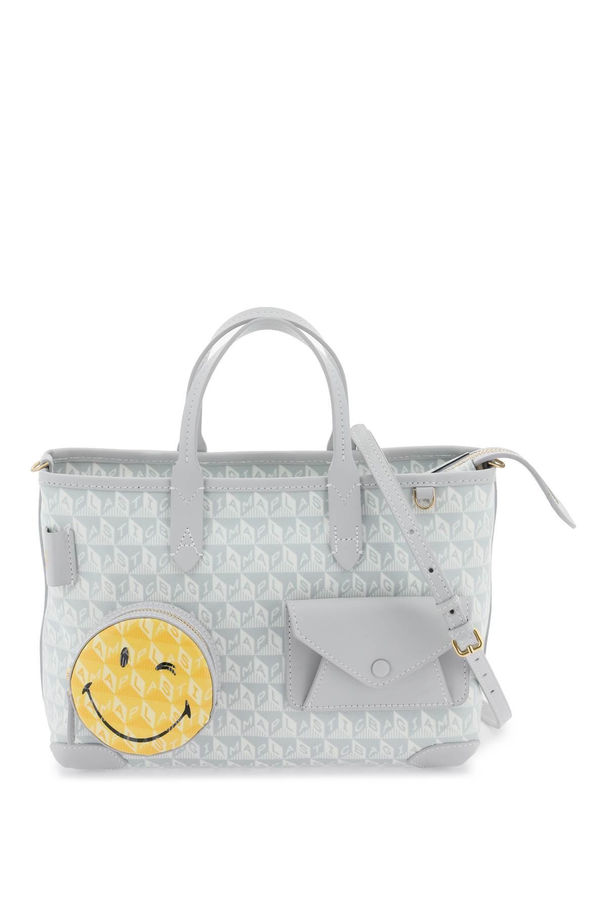 Anya Hindmarch I Am A Plastic Bag Wink Xs Tote Bag in Gray Lyst