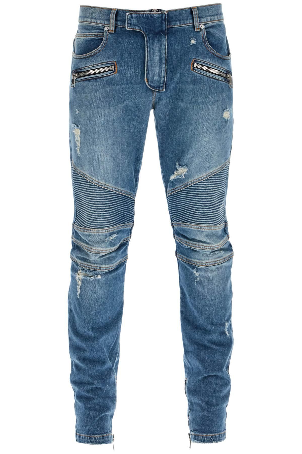 Balmain biker jeans men discount