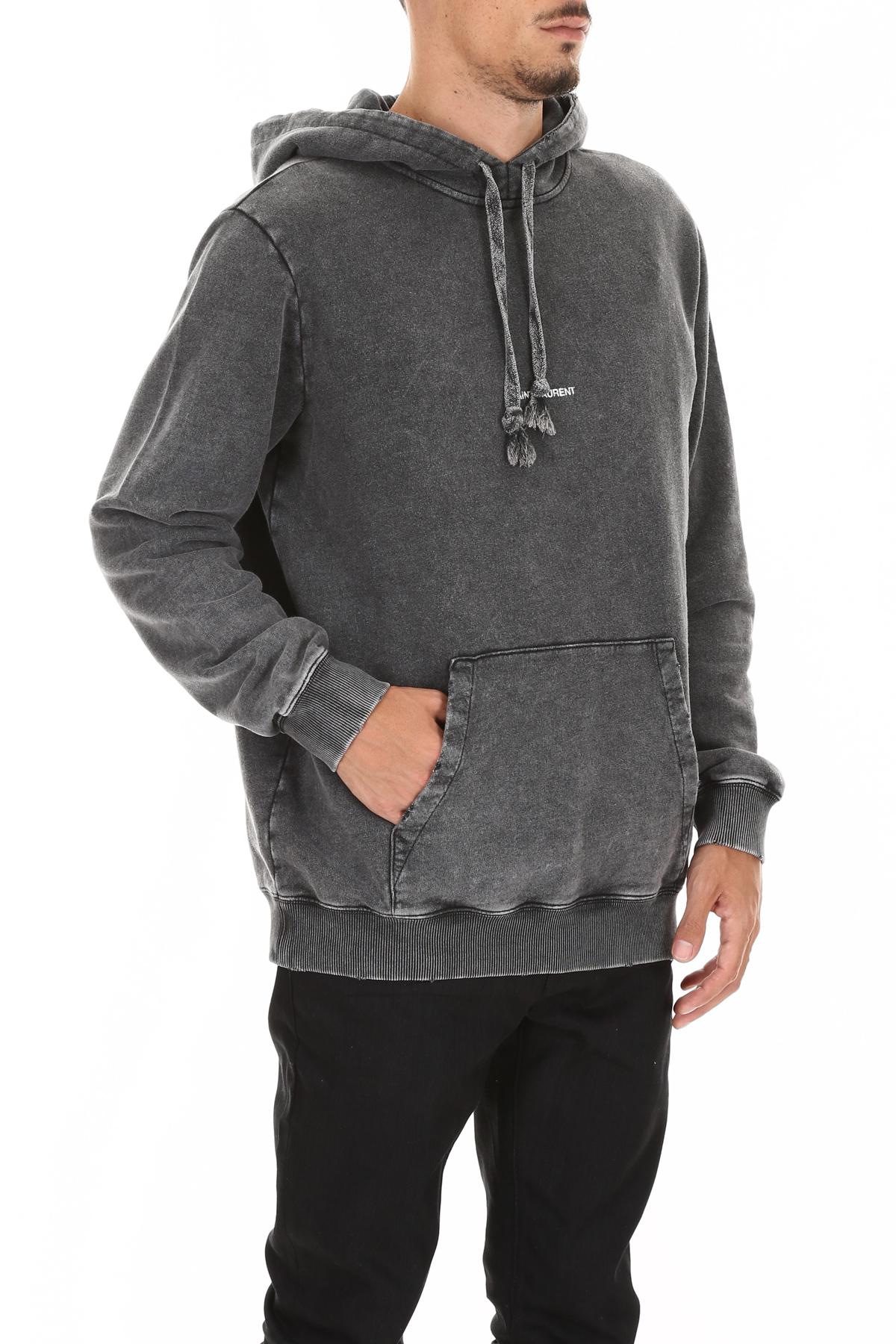 Saint laurent acid wash hoodie outlet