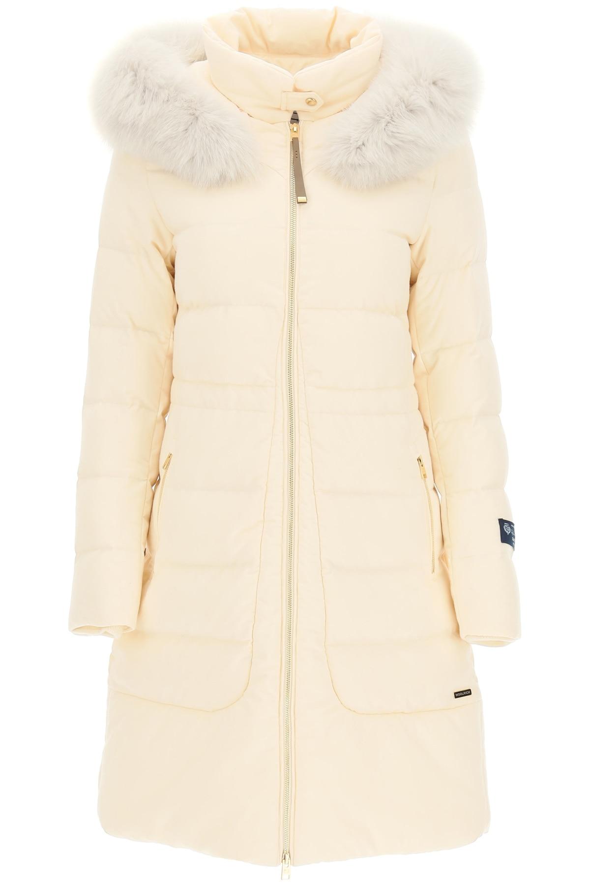 Woolrich Wool Long Luxury Parka Loro Piana Collaboration in Ivory (White) |  Lyst