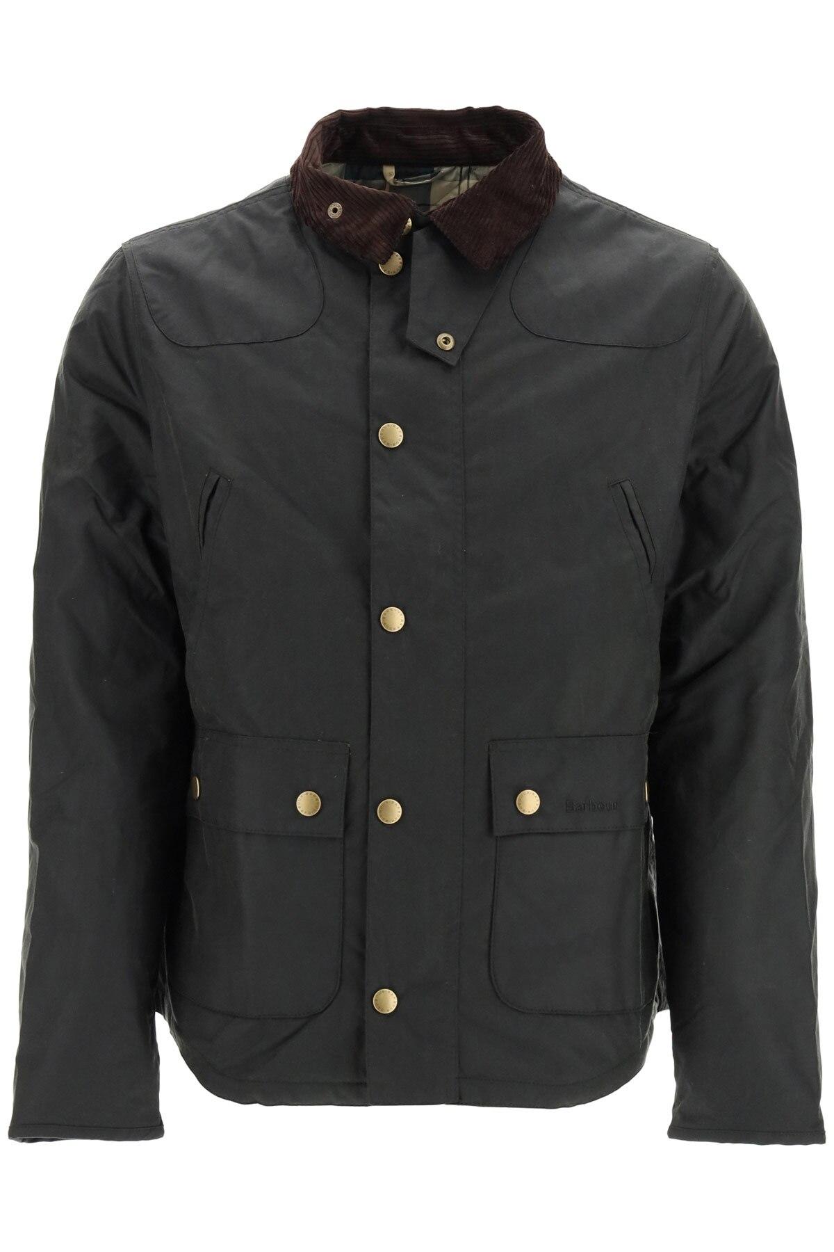 Barbour Cotton Reelin Coated Jacket in Green (Black) for Men - Save 41% |  Lyst