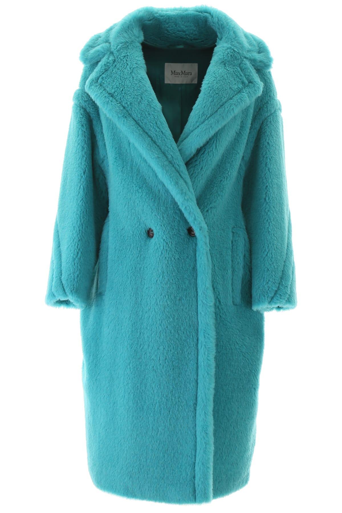 light blue teddy coat