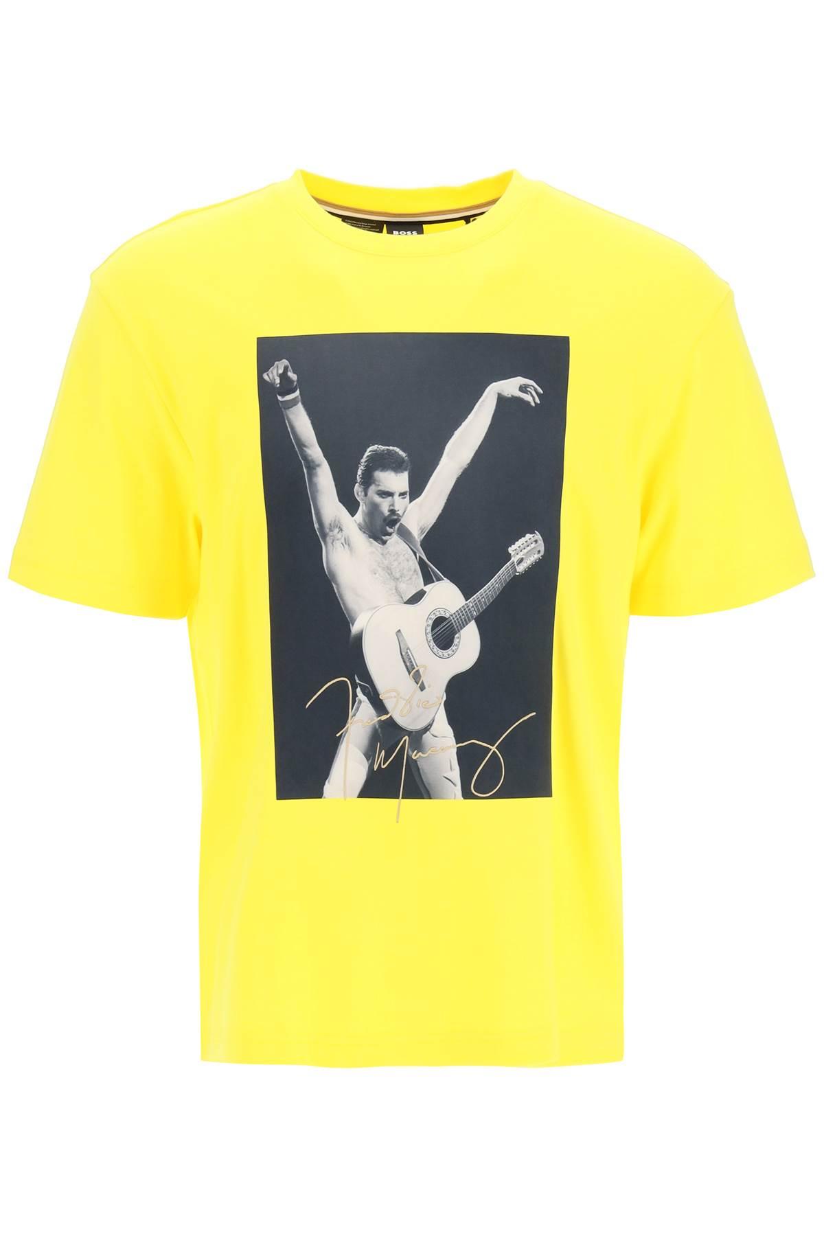 BOSS by HUGO BOSS Cotton T_legend Freddy Mercury T-shirt in Bright