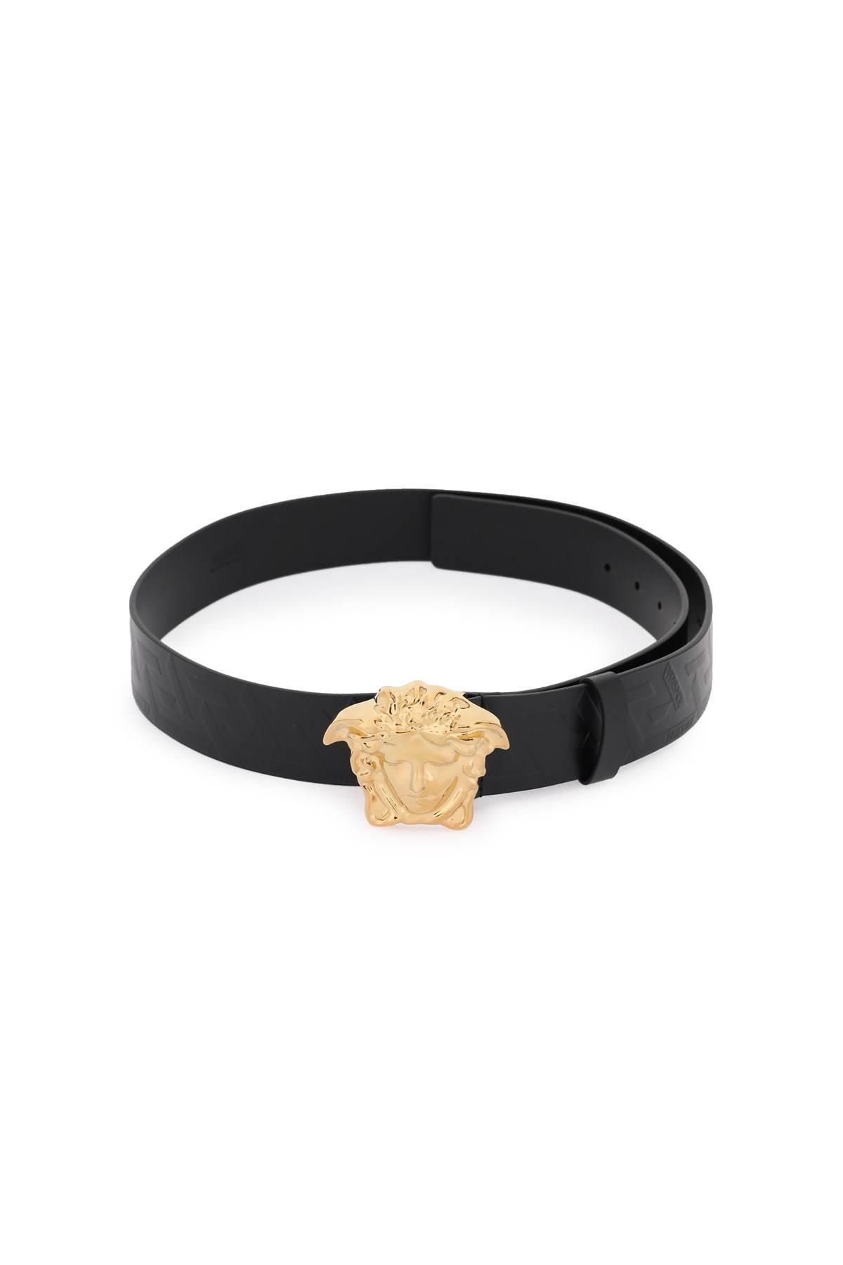 Versace Medusa Head Greca-print Belt - Black