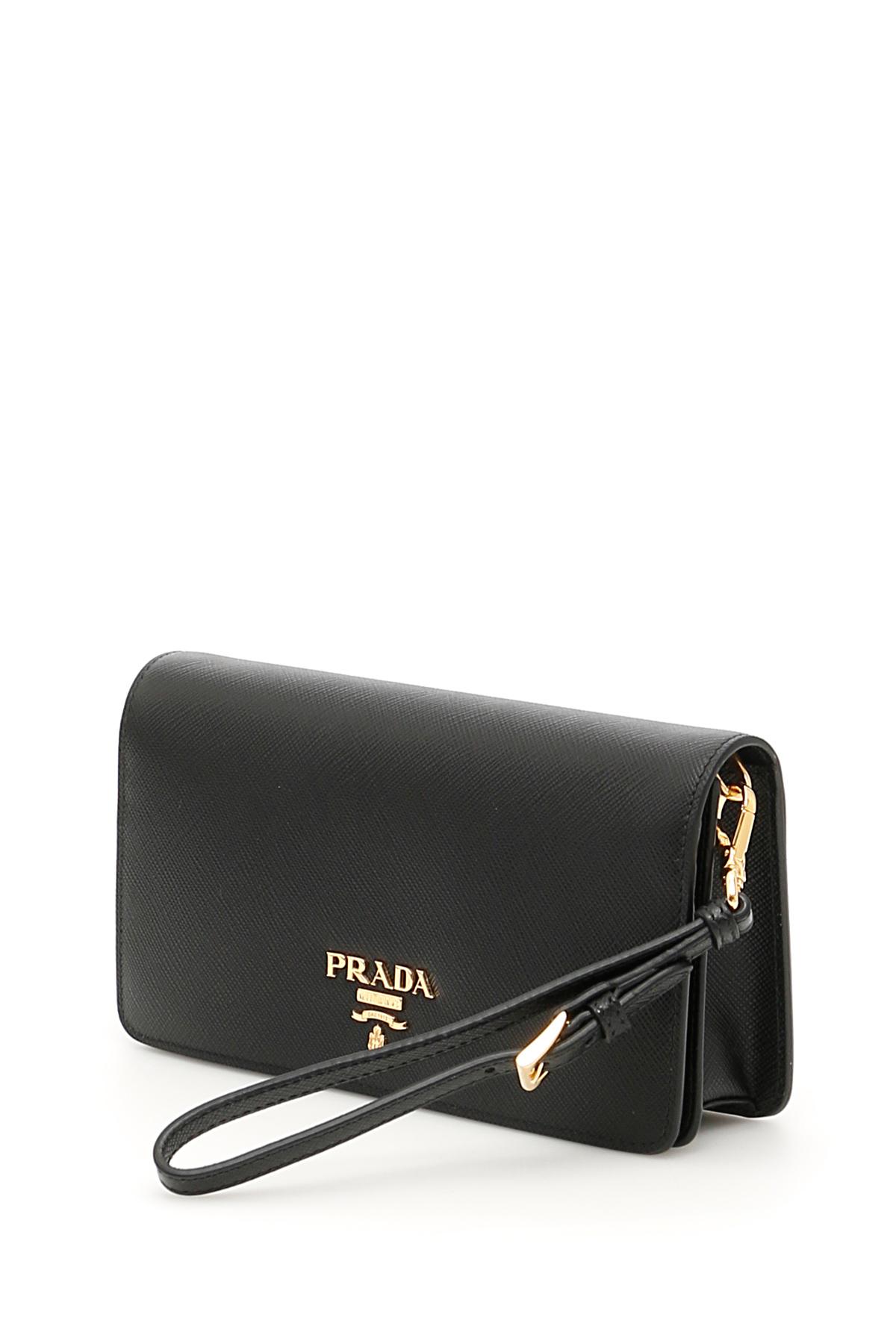 Prada Wallet On Chain in Nero (Black) | Lyst