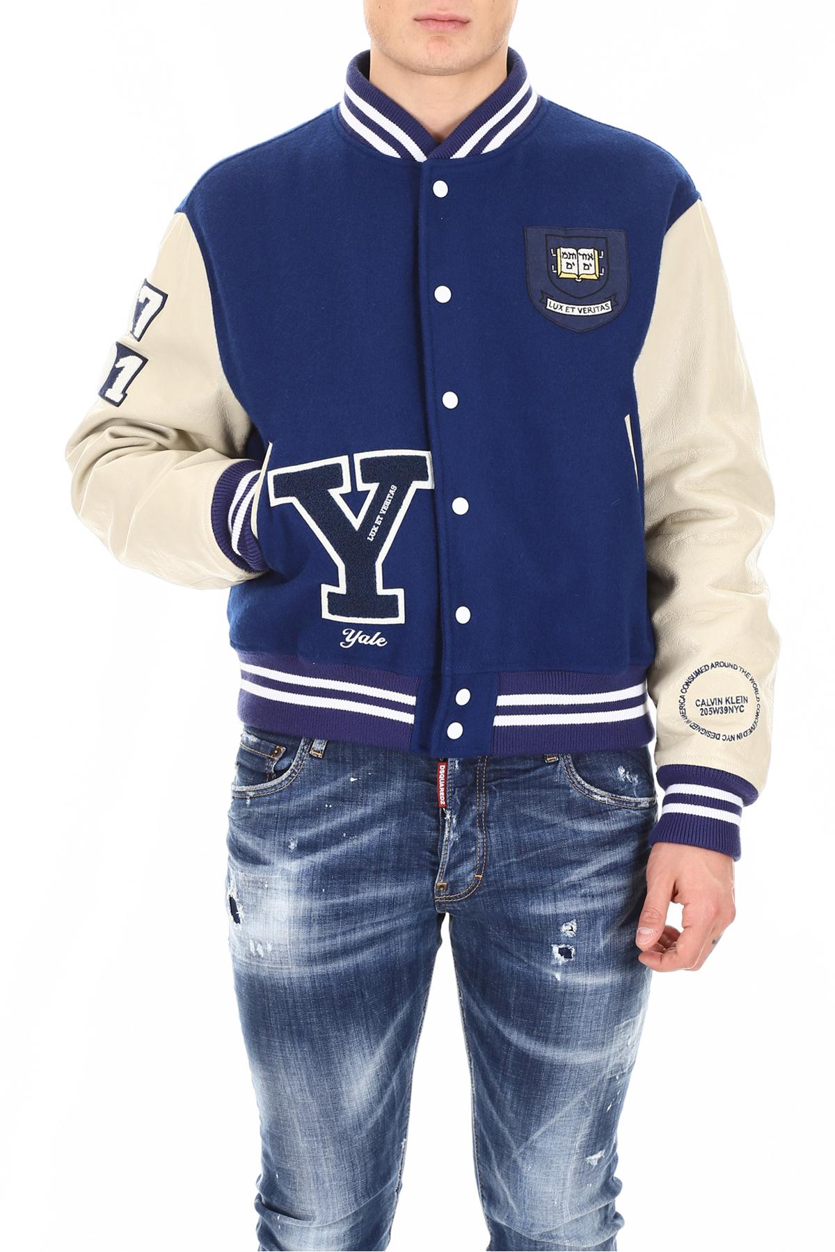 calvin klein 205w39nyc varsity jacket