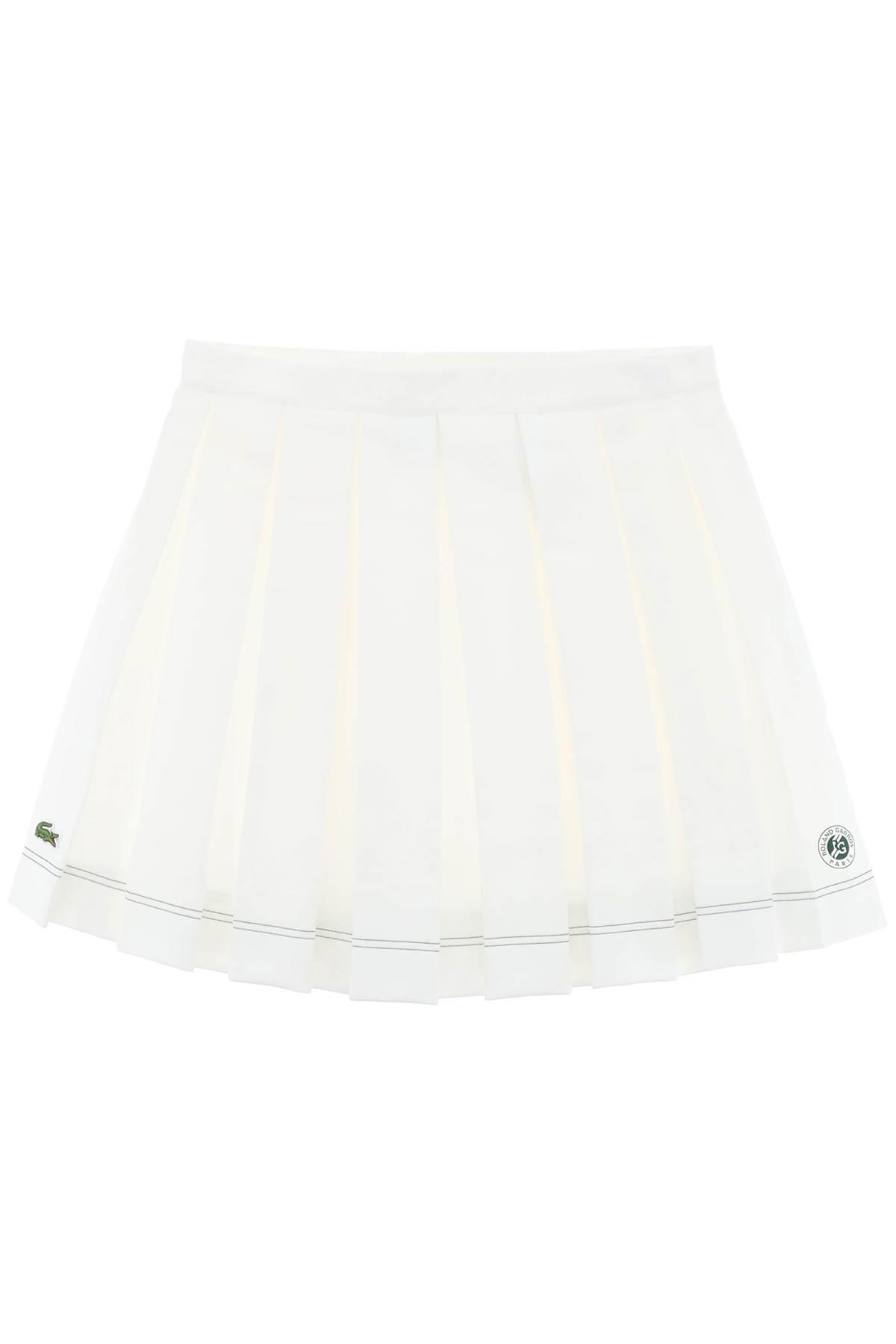 Lacoste Roland Garros Pleated Mini Skirt in White Lyst UK