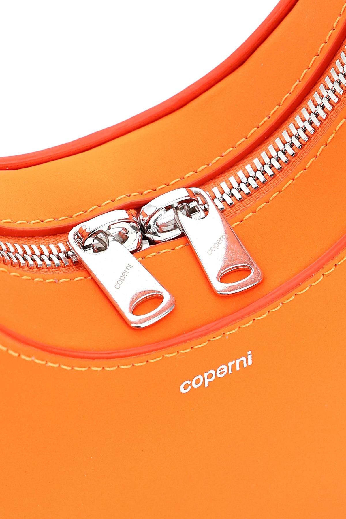 Coperni Leather Swipe Mini Bag in Orange | Lyst
