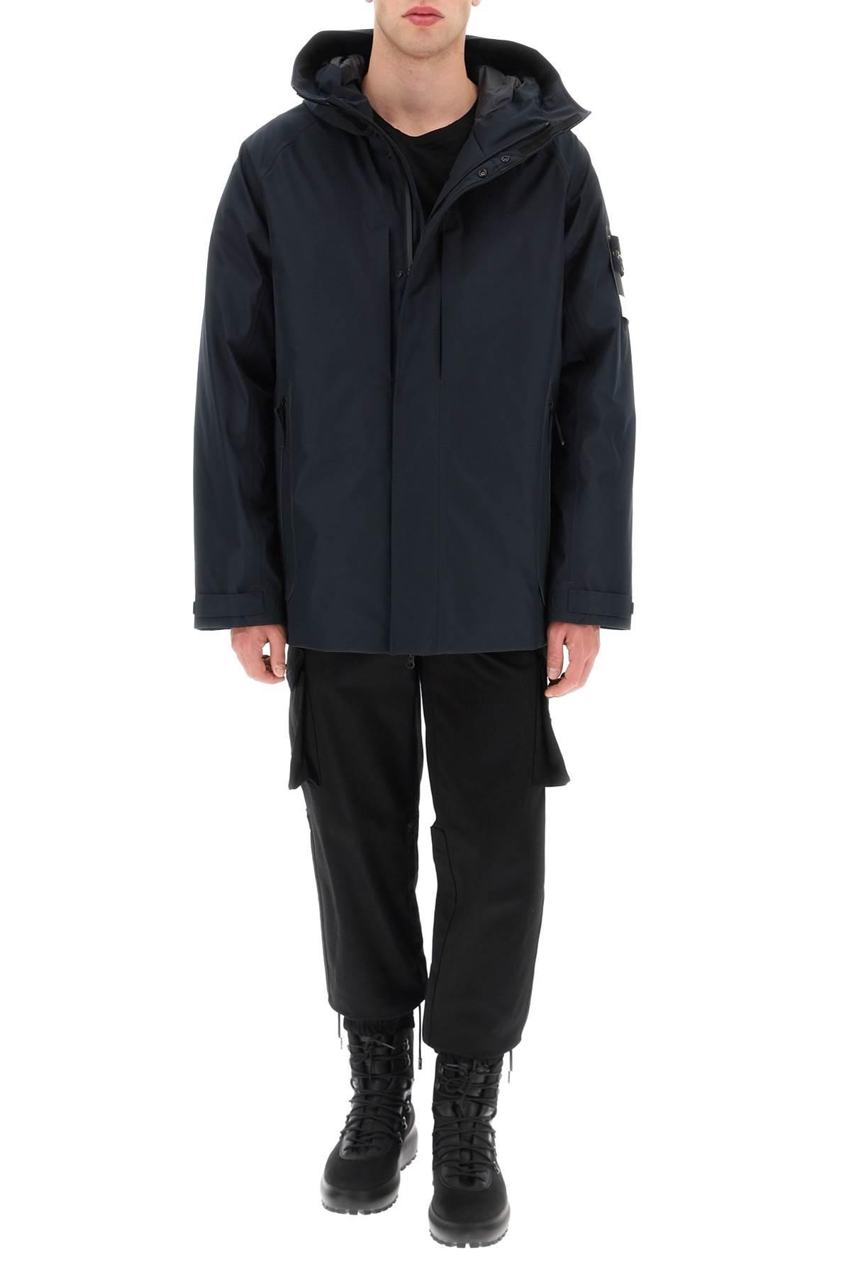 Stone Island 3l Gore-tex Down Jacket In Recycled Polyester in Blue 