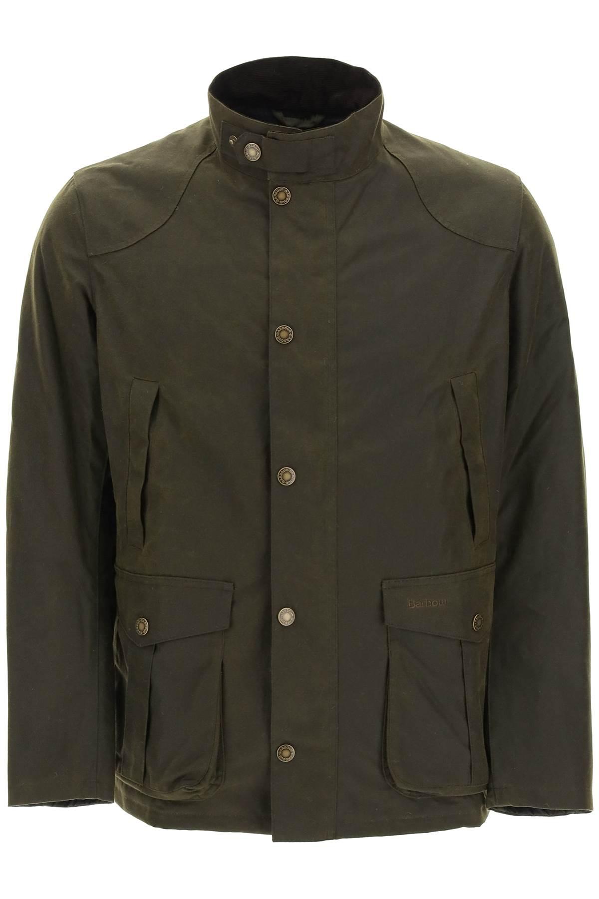 Barbour Leeward Jacket In Waxed Cotton in Green for Men | Lyst