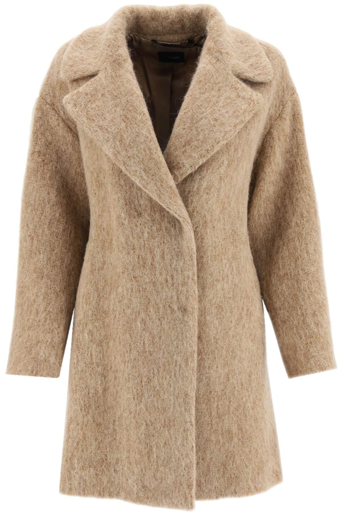 Maxmara Coat In Wool in Natural | Lyst