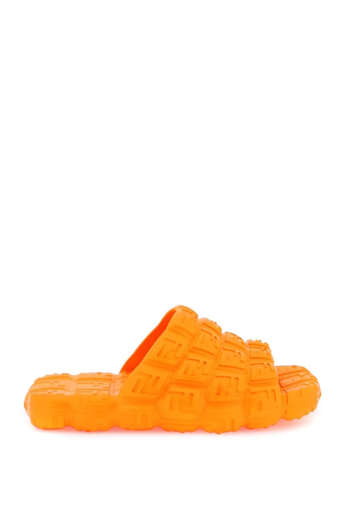 Fendi orange slides Clearance