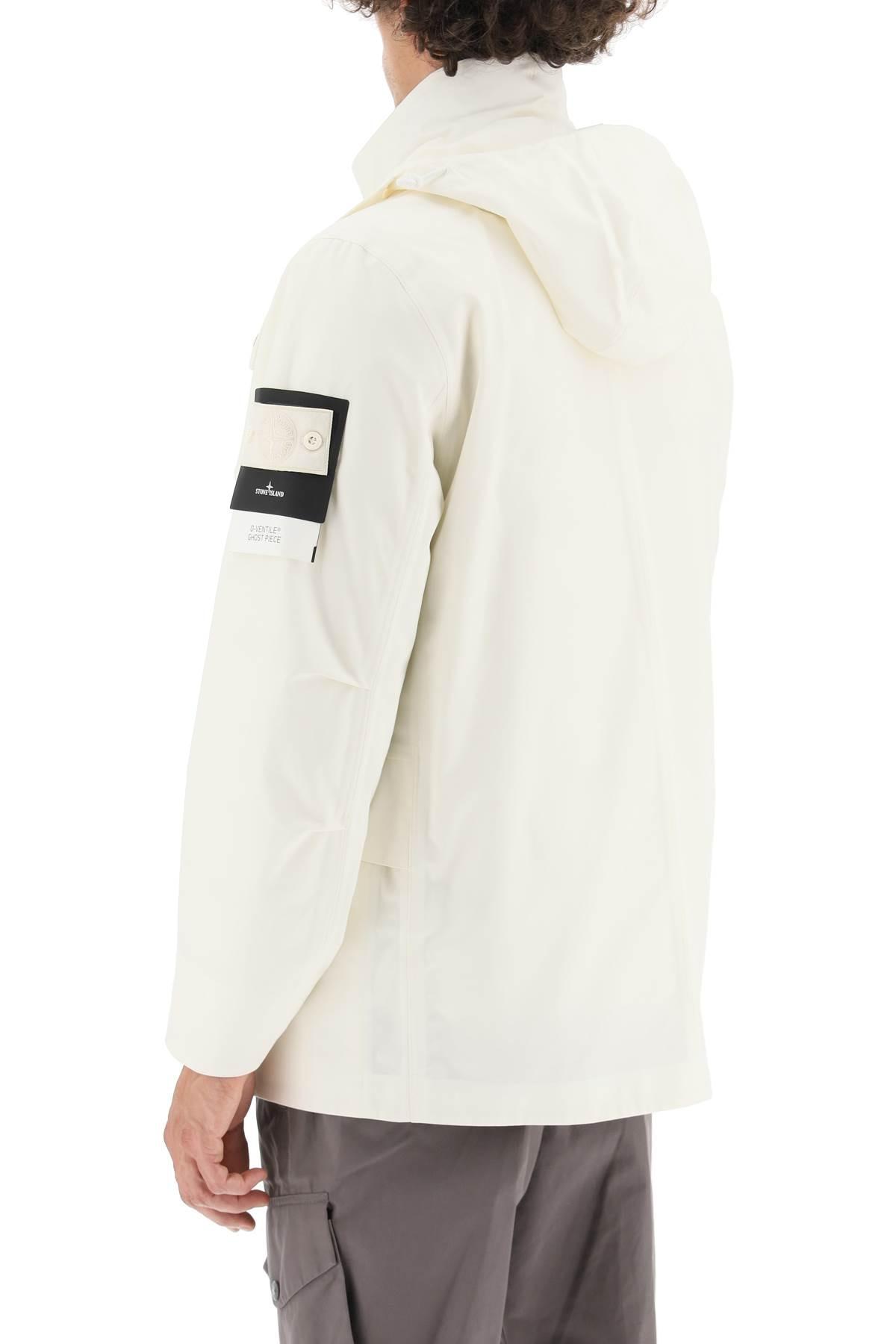 Stone Island Ghost Piece Jacket in White for Men | Lyst