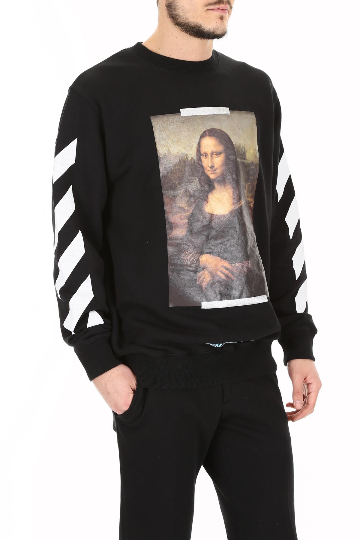 Off-White c/o Virgil Abloh Black Monalisa Sweatshirt for Men | Lyst