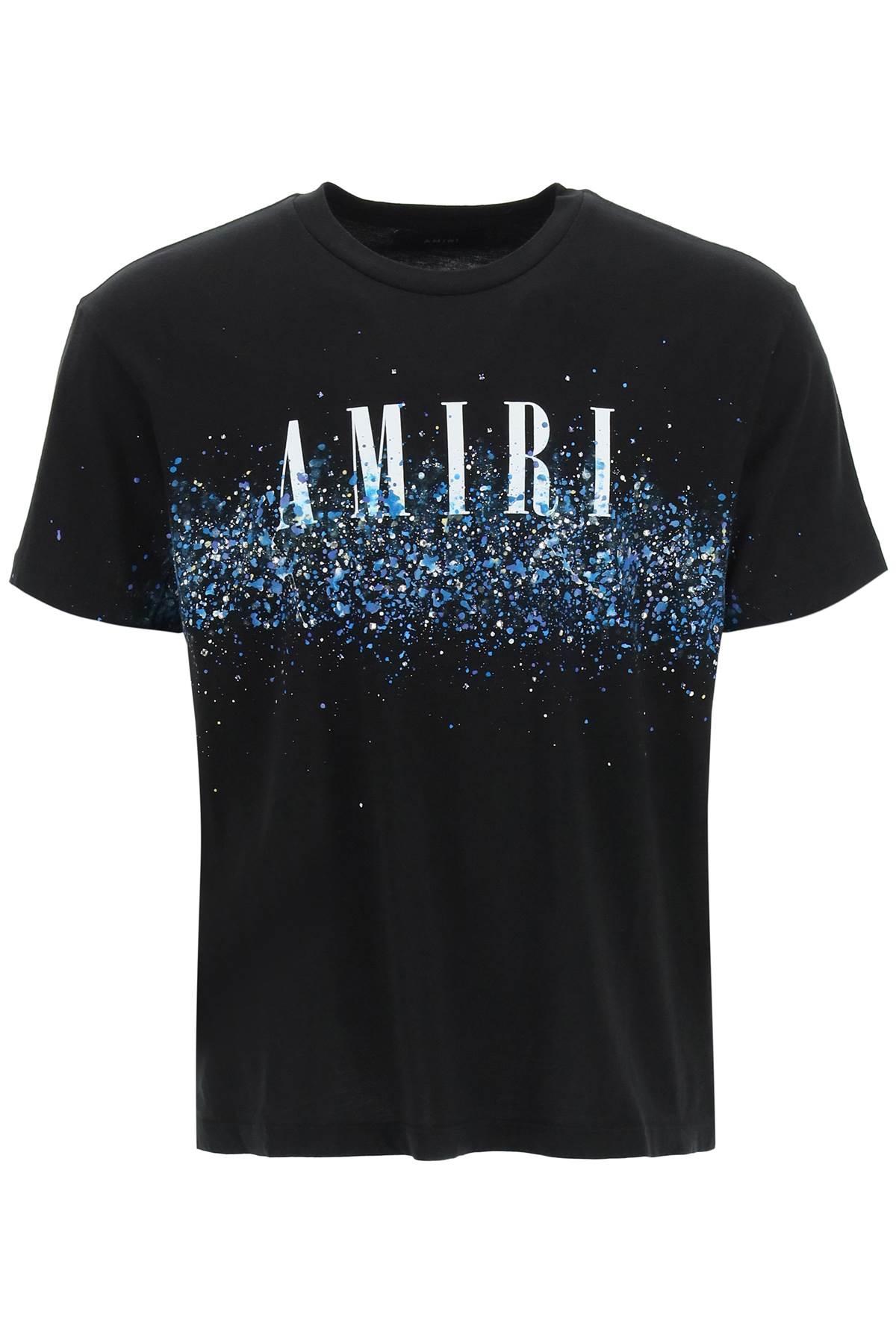 Mand fordom klistermærke Amiri Crystal Core Logo Painter T-shirt in Black for Men | Lyst