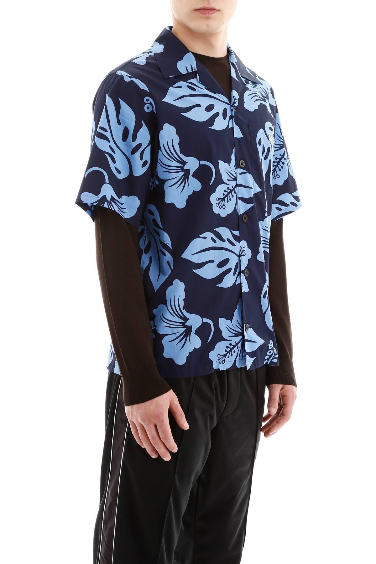 mens prada bowling shirt