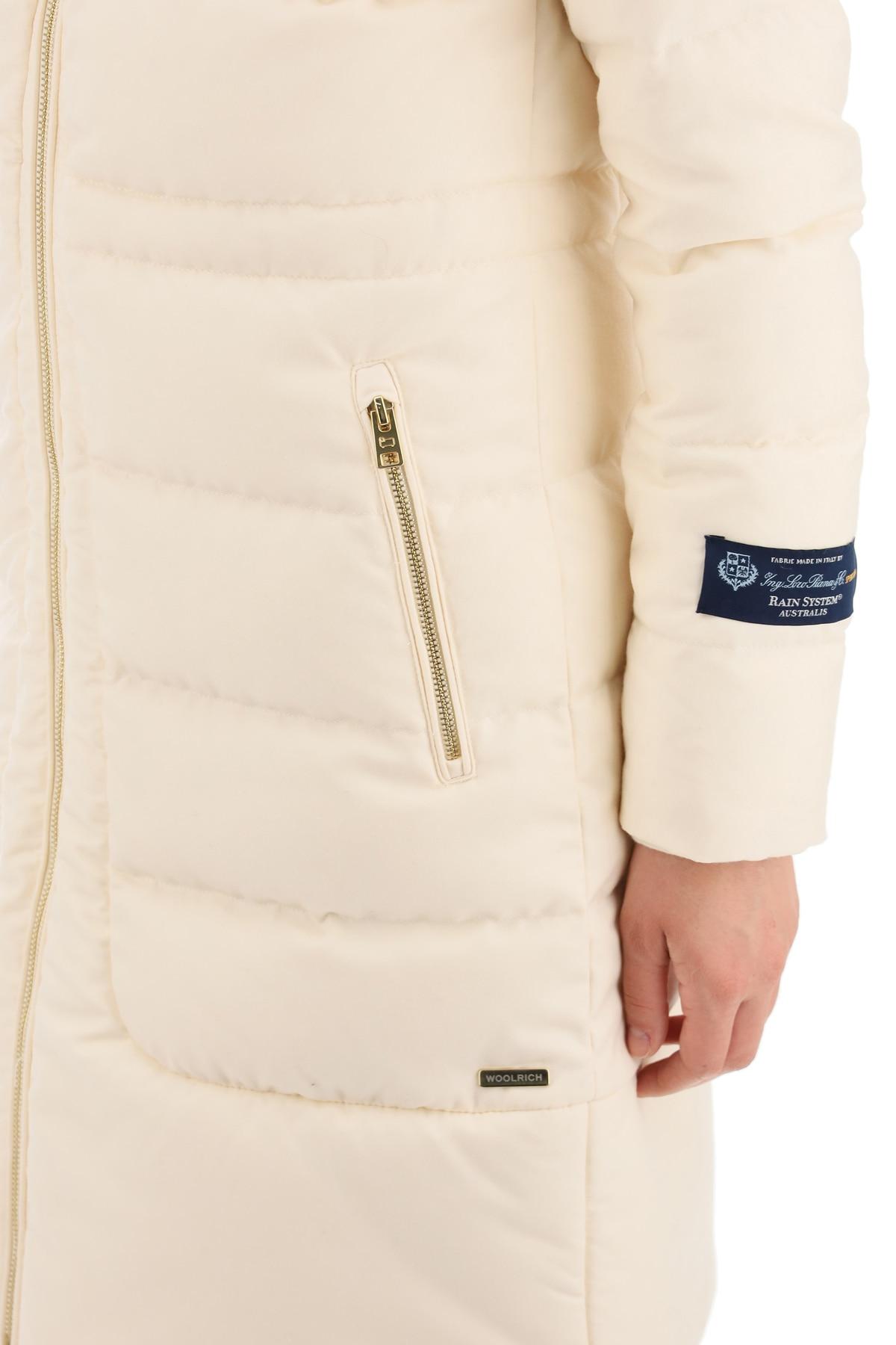 Woolrich Long Luxury Parka Loro Piana Collaboration in White | Lyst