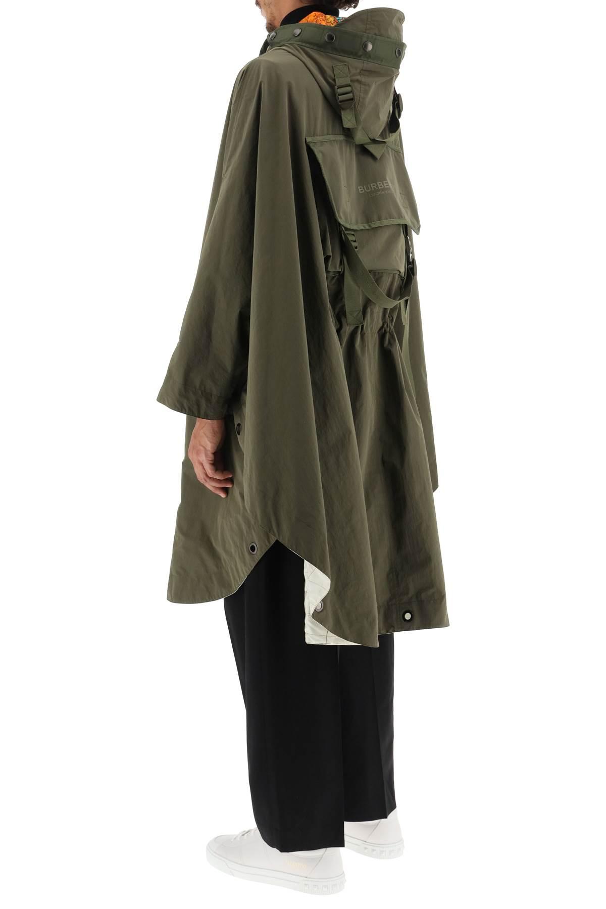 Burberry Cotton Packaway Hooded Cape in Khaki (Green) for Men 
