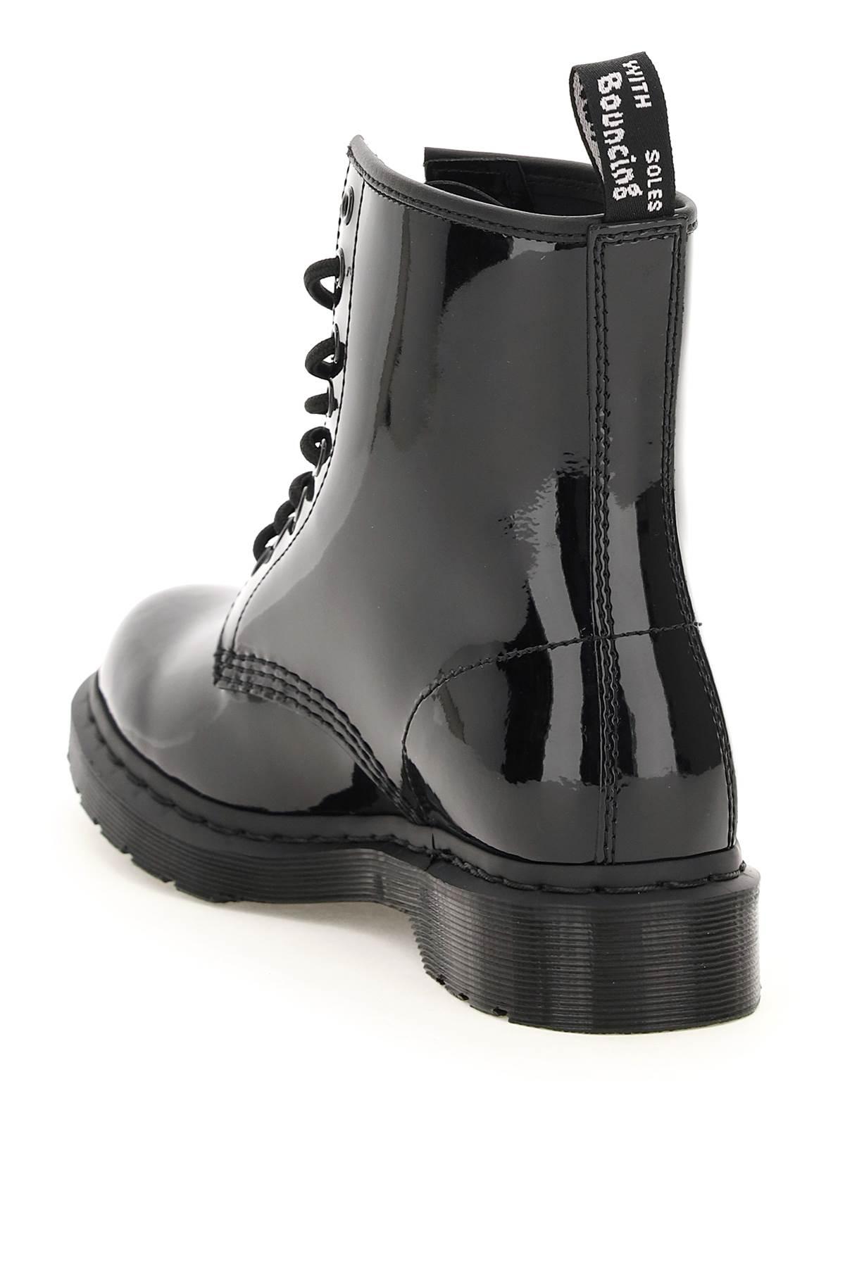 Dr. Martens 1460 Mono Patent Lamper Lace-up Combat Boots 3 Leather 