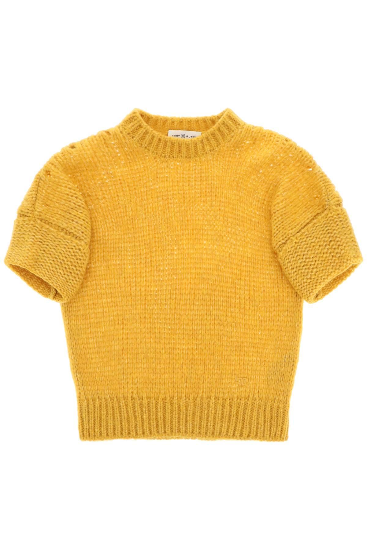Tory Burch Alpaca And Wool Sweater in Yellow | Lyst